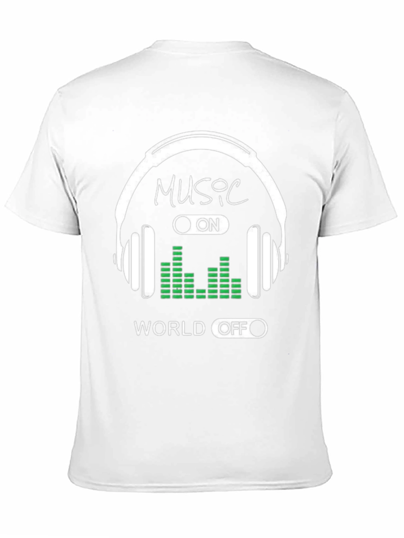 Black Music On World Off Graphic Tee - Black view 11