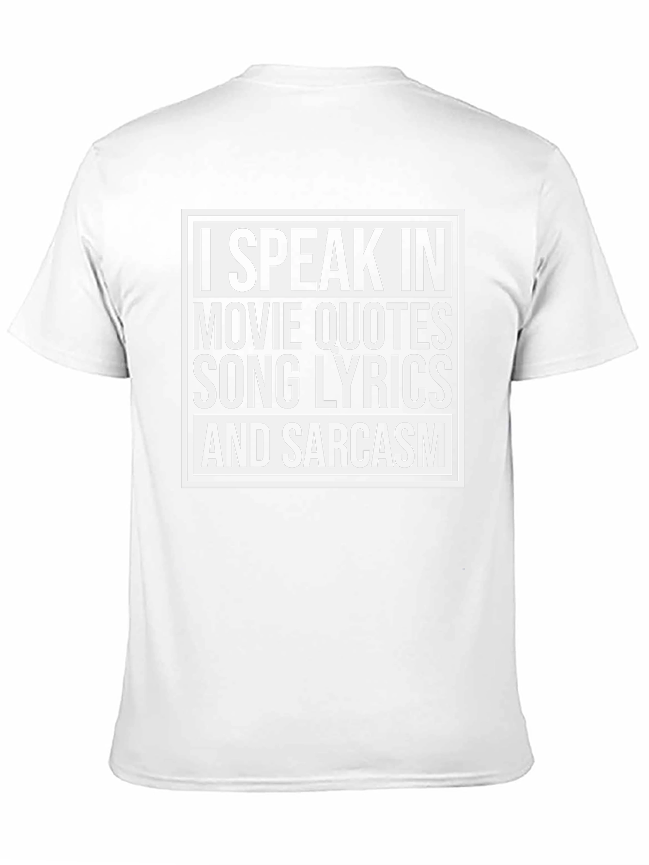 Black I Speak In Movie Quotes T-Shirt - Sarcastic Tee view 11