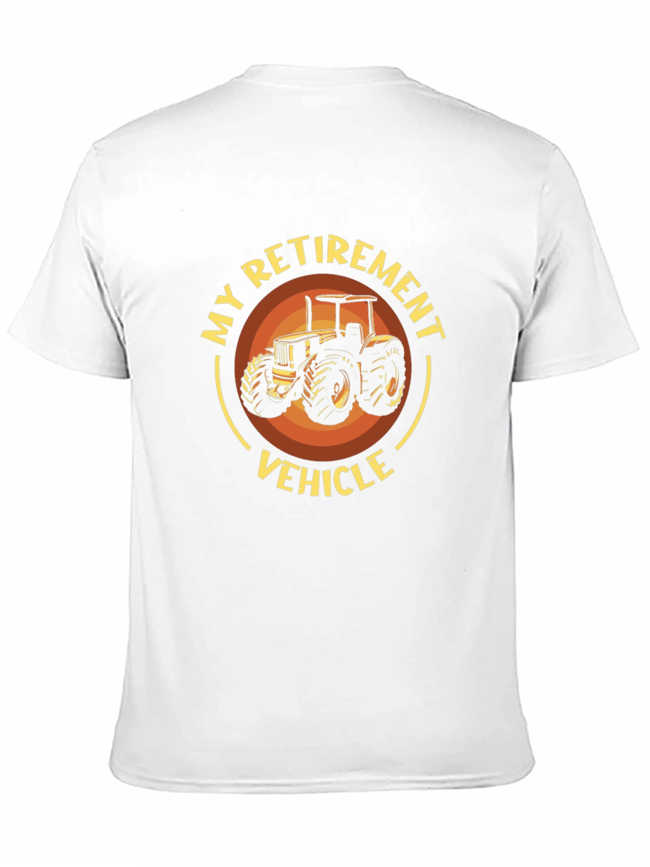 Black Retirement Vehicle Tractor Graphic T-Shirt view 11