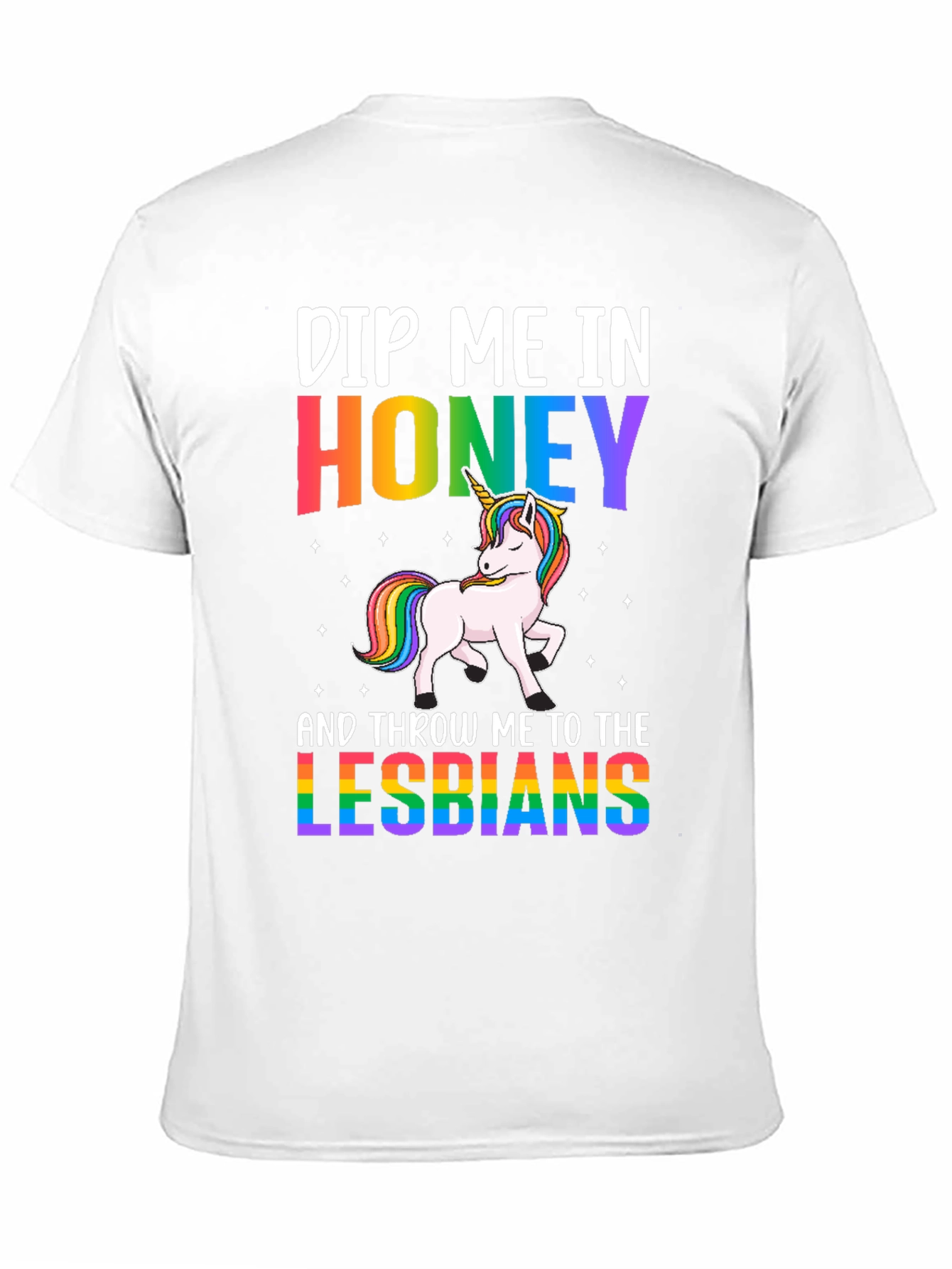 Black Dip Me In Honey Lesbians Graphic Tee view 11
