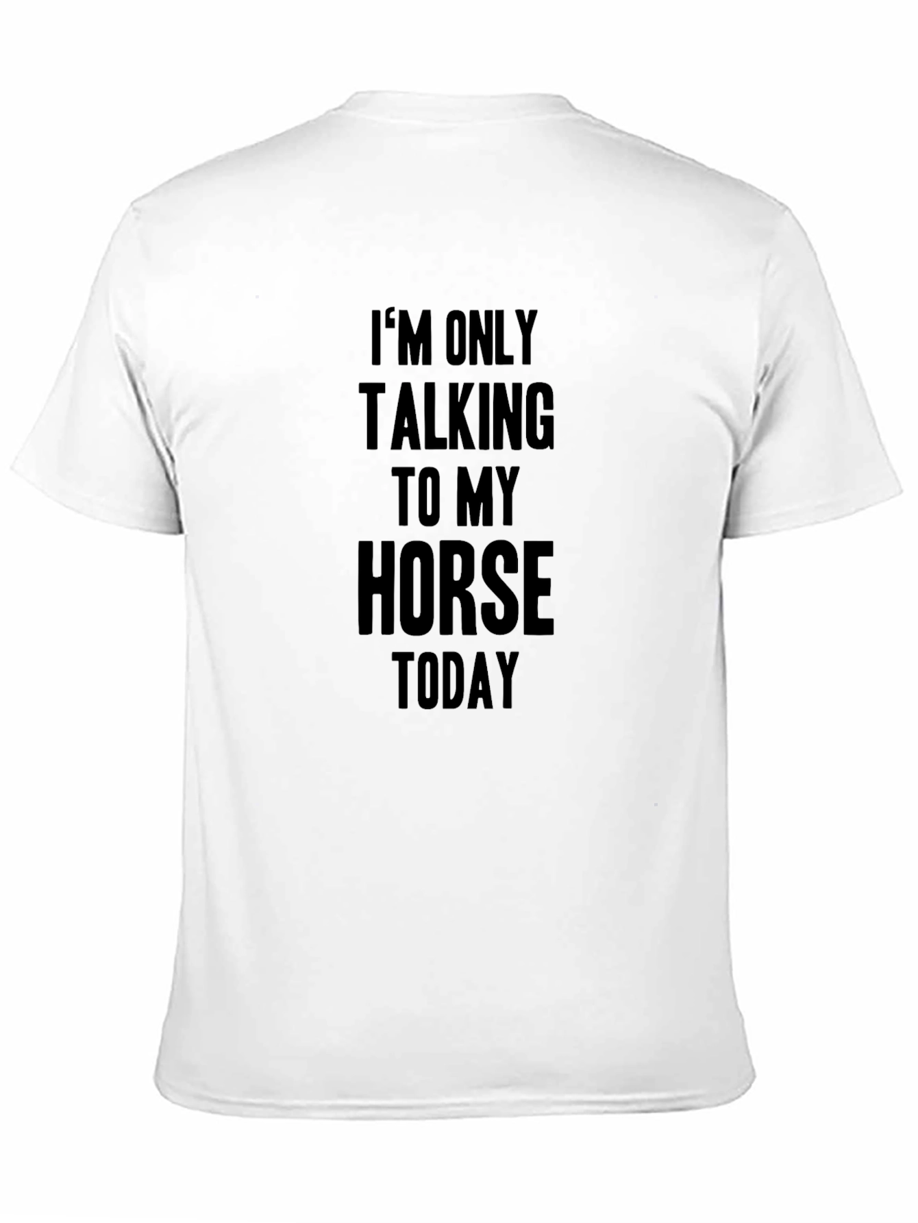 Horse Lover T-Shirt - I'm Only Talking To My Horse Today - 11