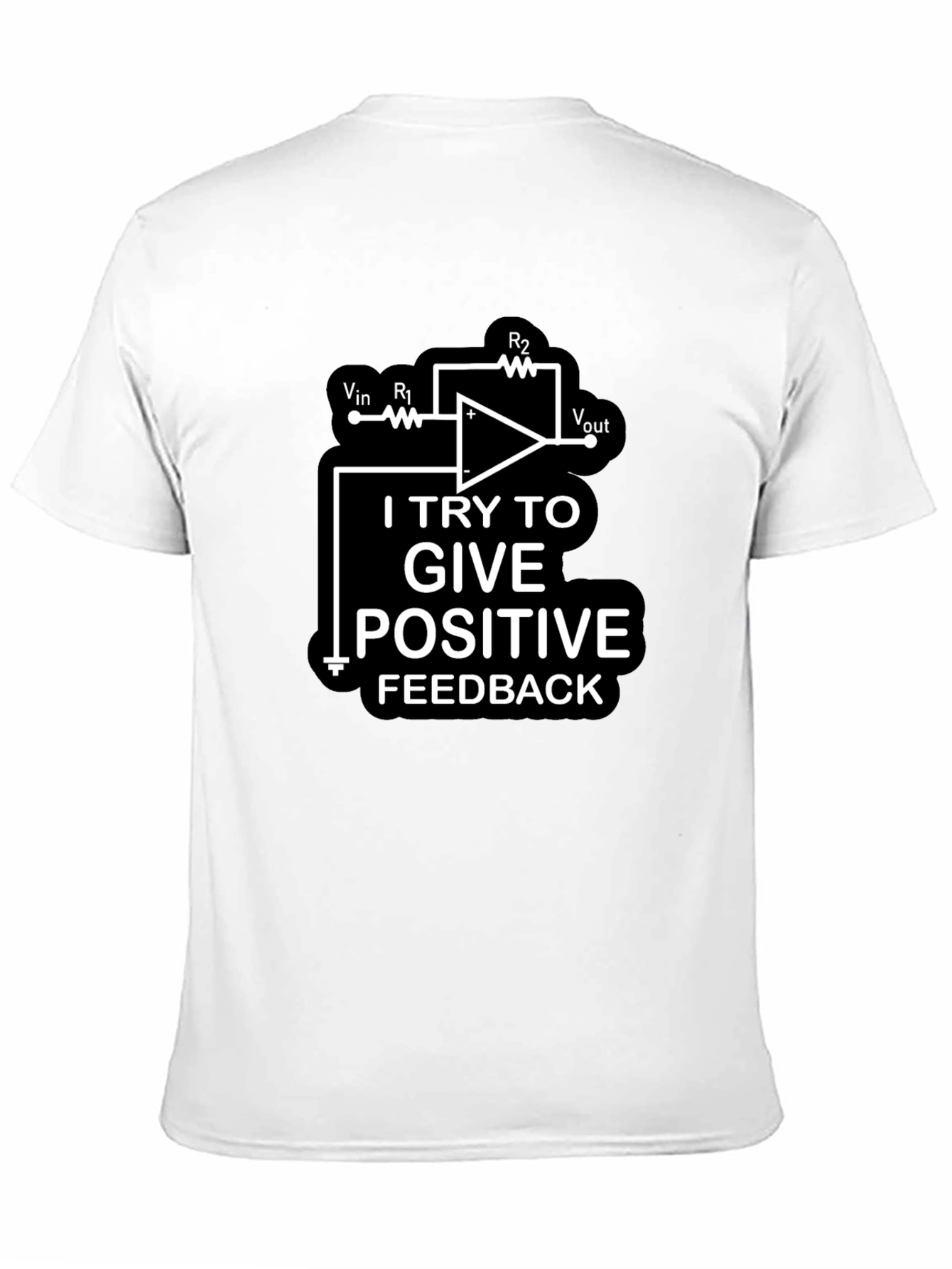 Black I Try To Give Positive Feedback Black T-Shirt view 11