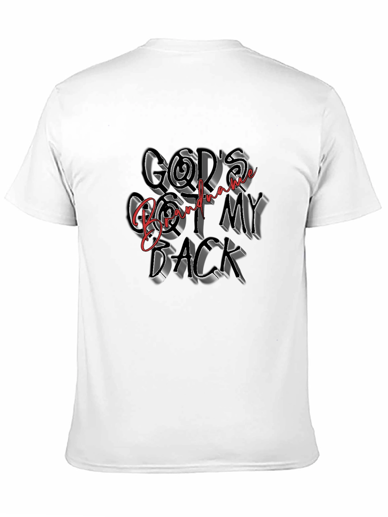 Black God's Got My Back Graphic Tee - Black view 11