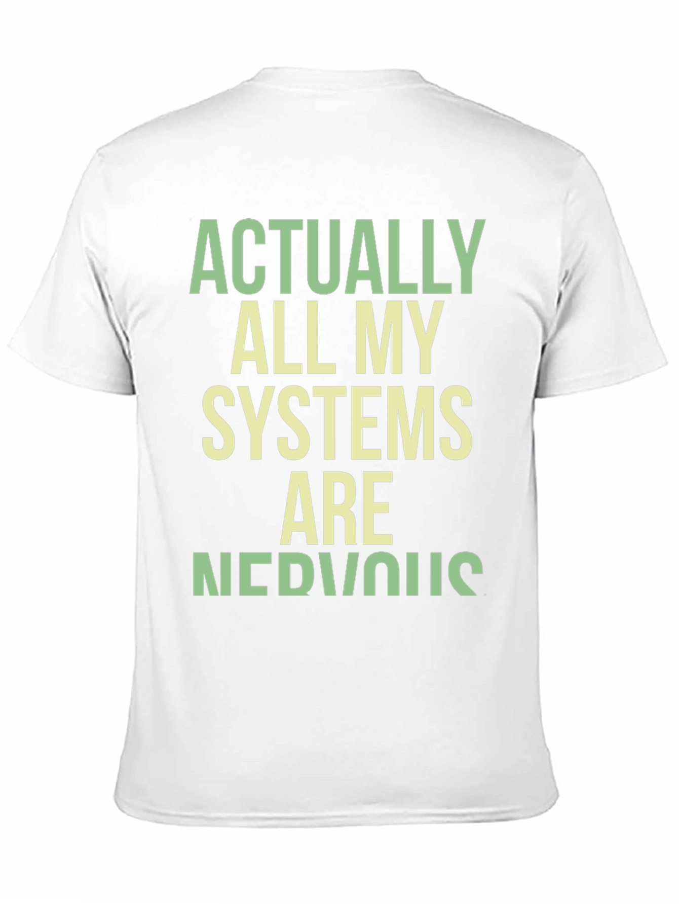 Black Nervous Systems Graphic Tee - Funny Sarcastic T-Shirt view 11