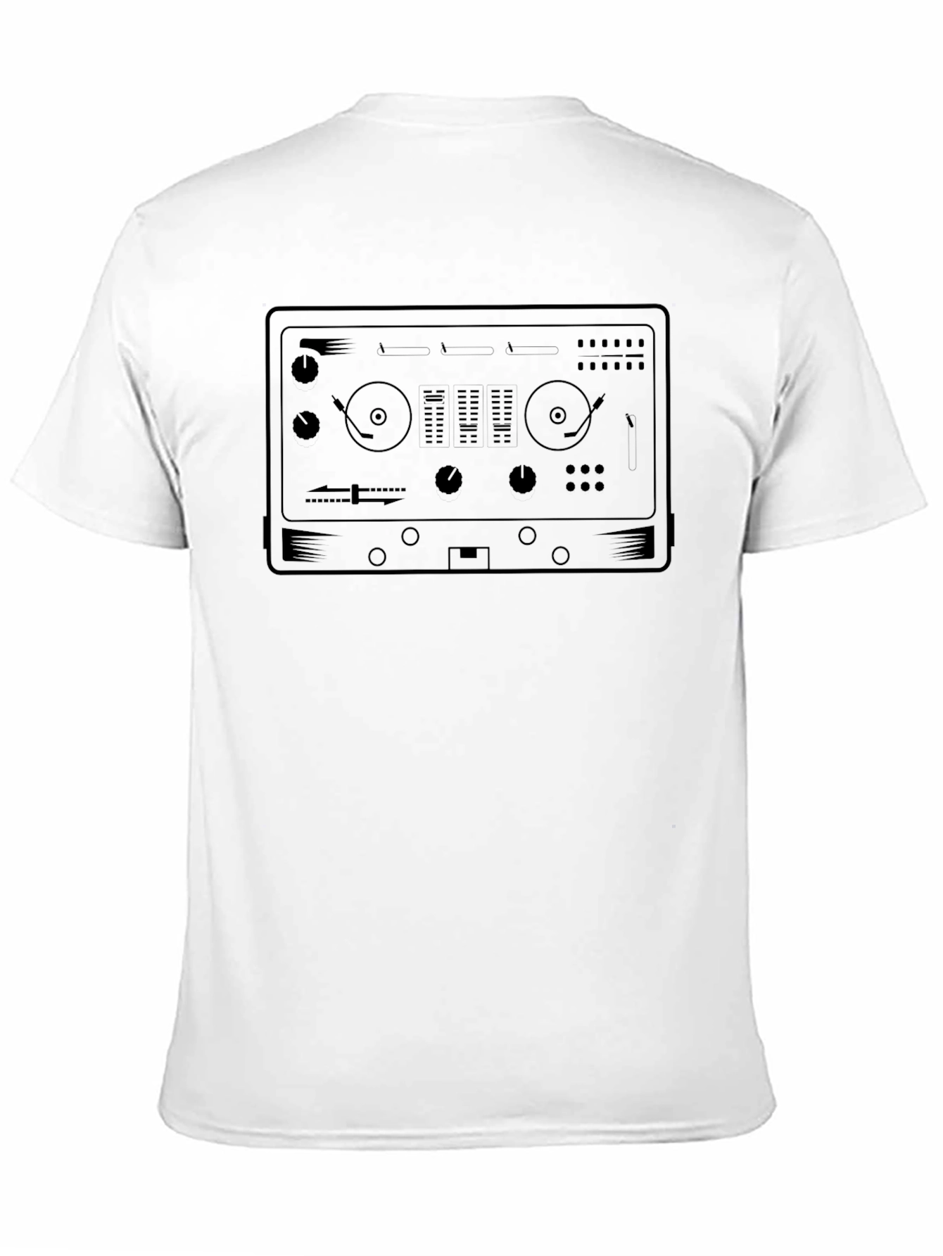 Black DJ Mixer Graphic Tee - Black view 11