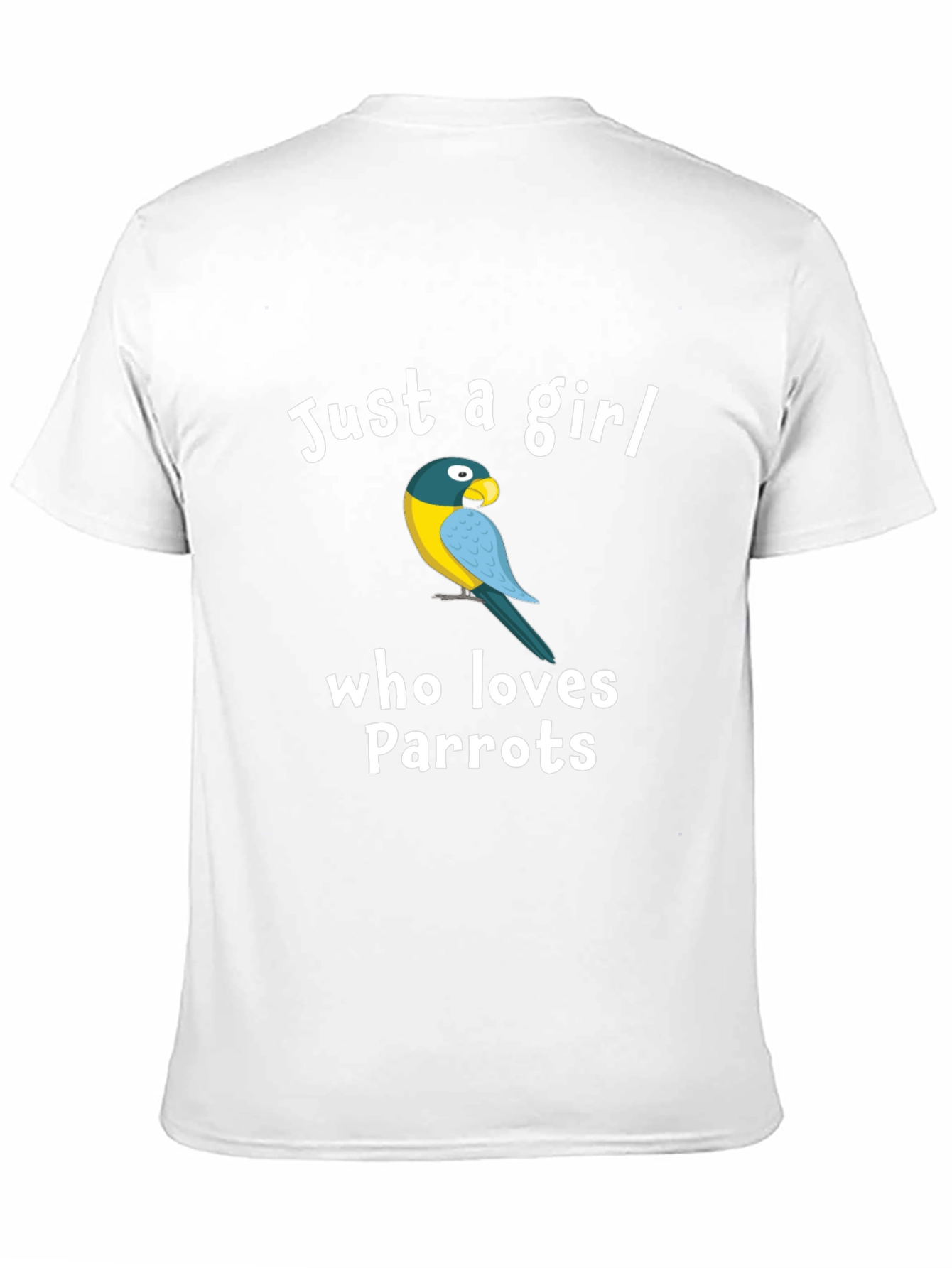 Black Just a Girl Who Loves Parrots T-Shirt view 11