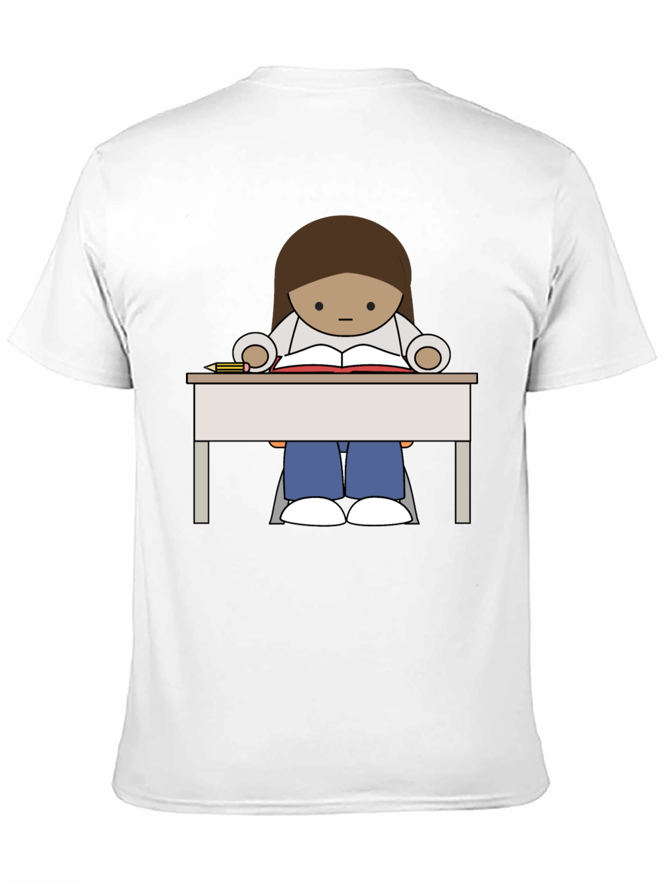 Studious Cartoon Graphic Tee - 11