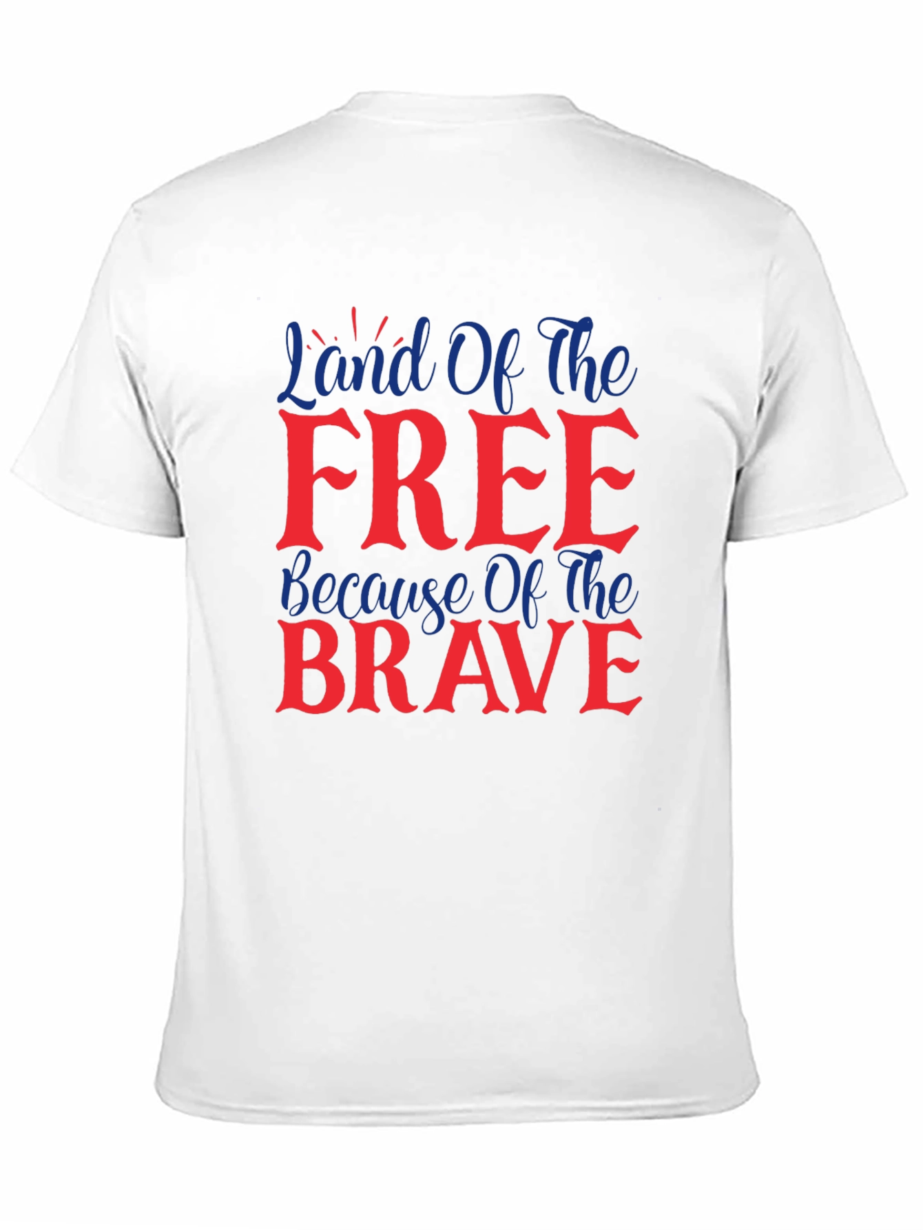 Black Land of the Free Graphic T-Shirt view 11