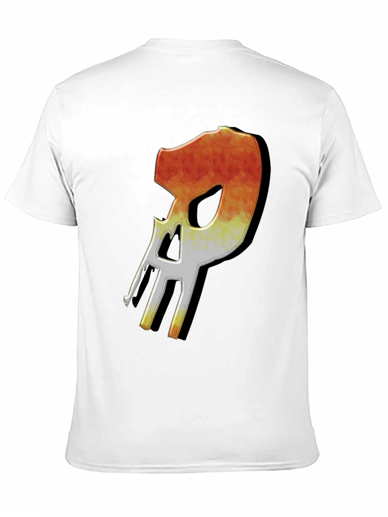 Black Fiery Skull Graphic T-Shirt - Modern Streetwear view 11