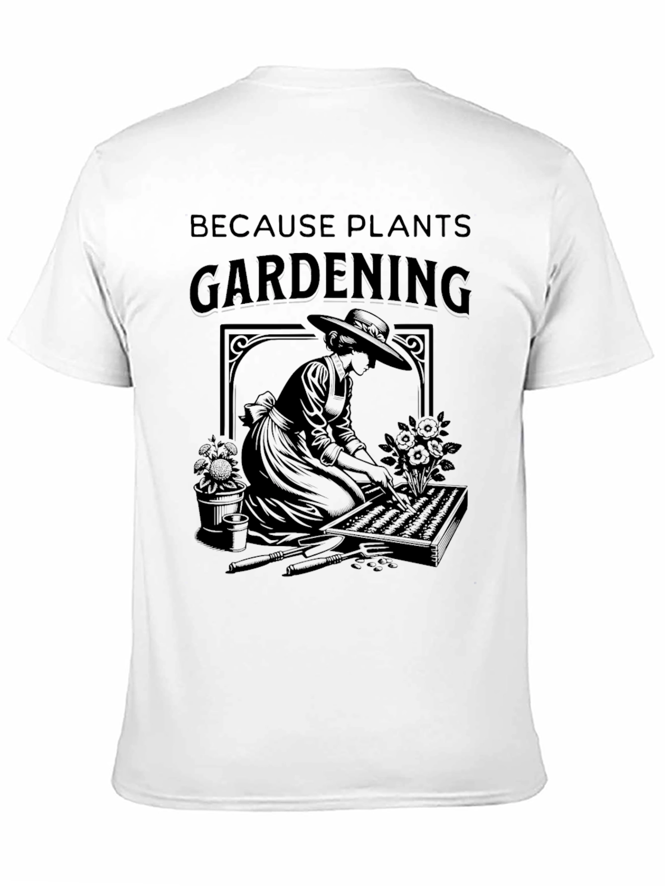 Black Gardening Graphic T-Shirt - Plants Lover view 11