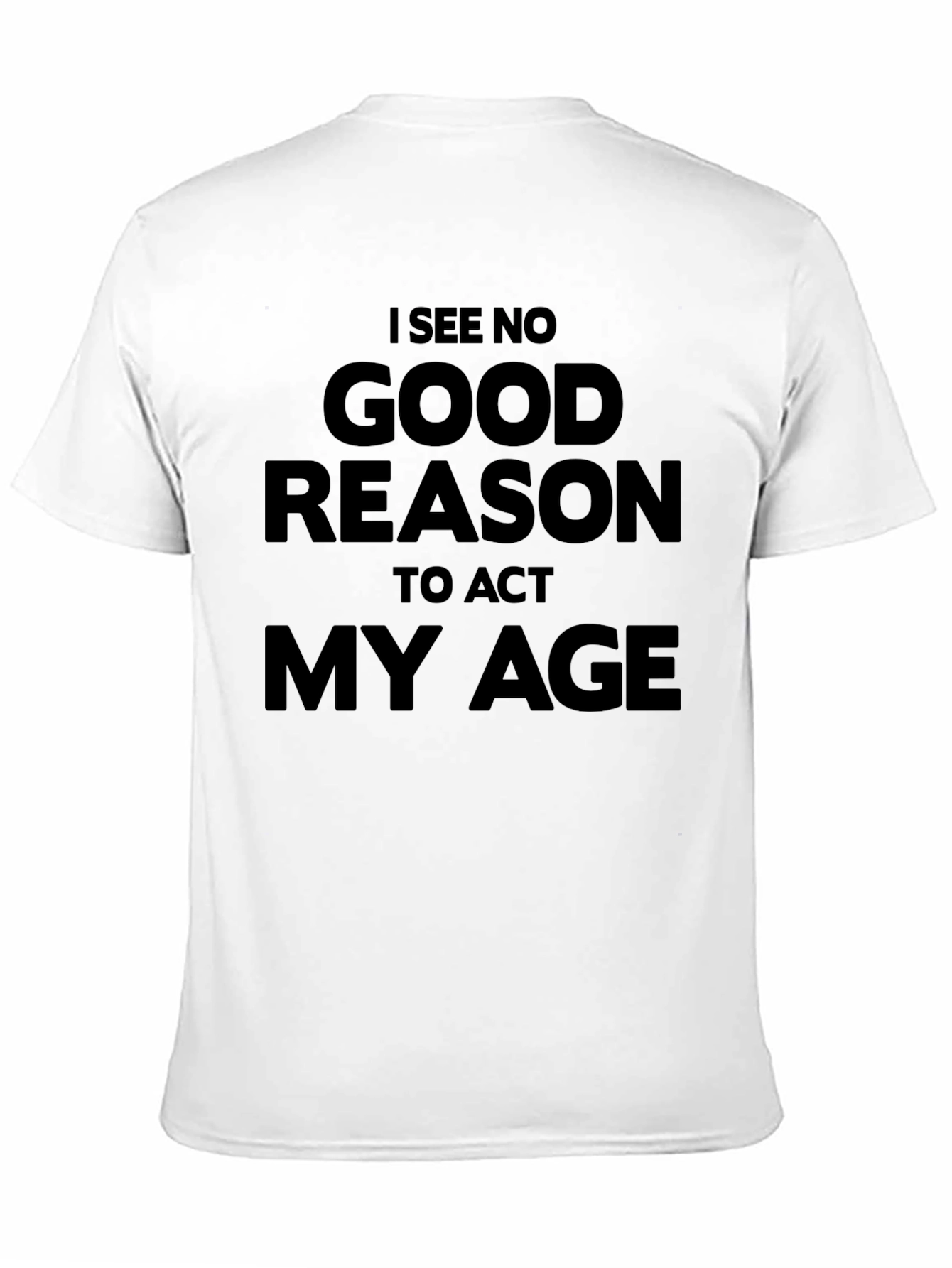 Black Funny 'Act My Age' Graphic Tee - Black view 11