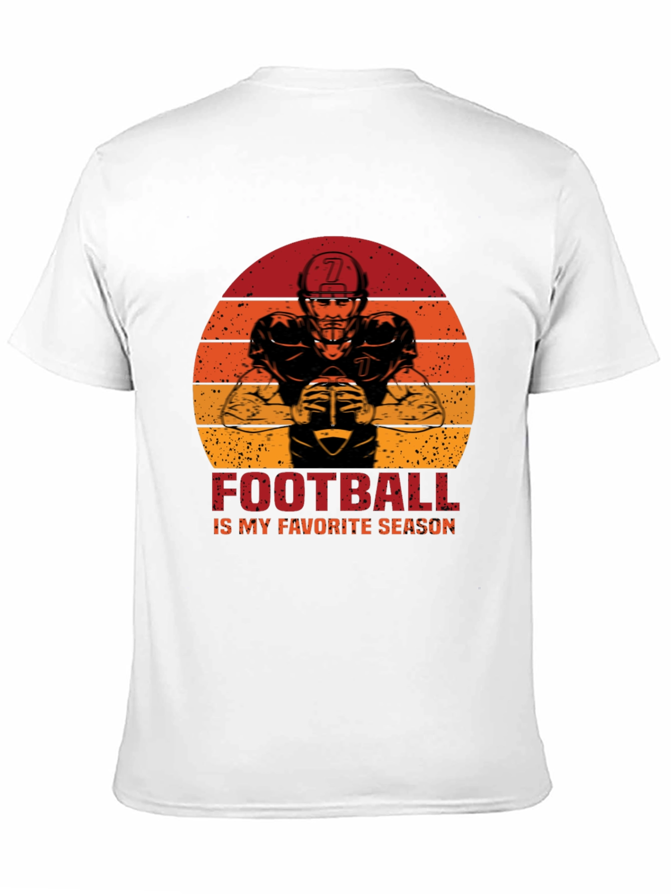 Black Football Is My Favorite Season Graphic T-Shirt view 11