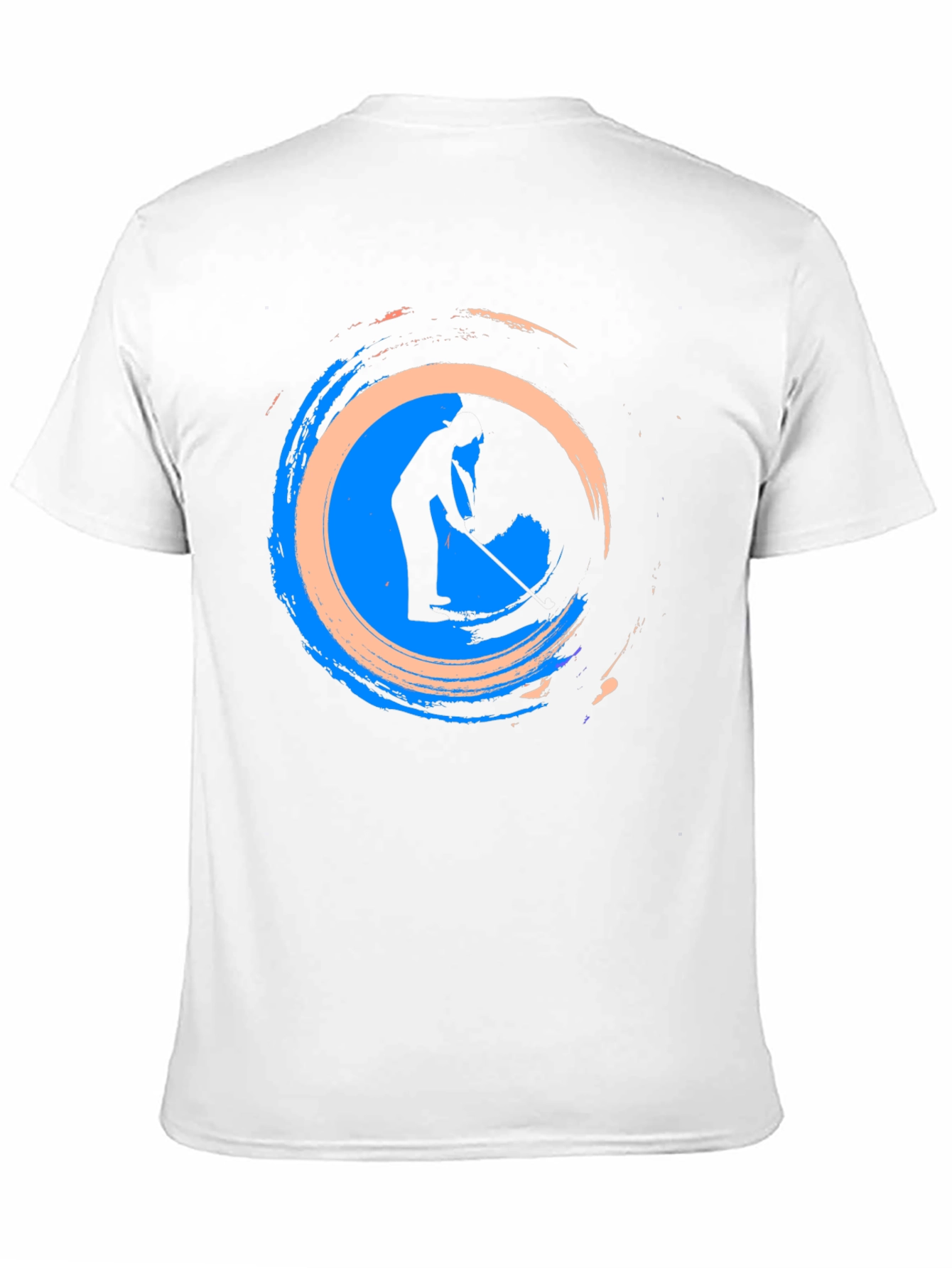 Black Abstract Golf T-Shirt - Stylish Graphic Tee view 11