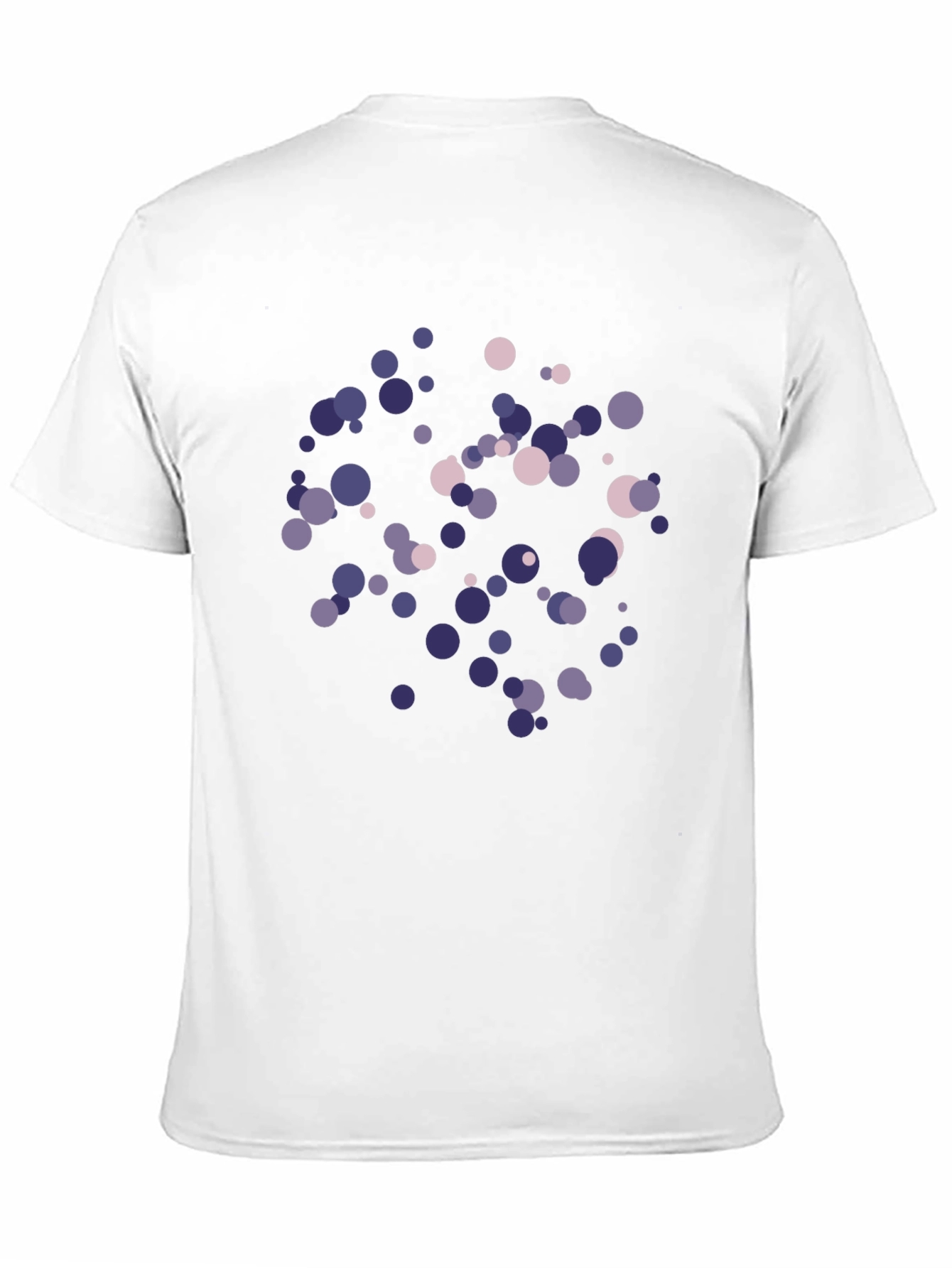 Black Abstract Polka Dot Print Black T-Shirt view 11