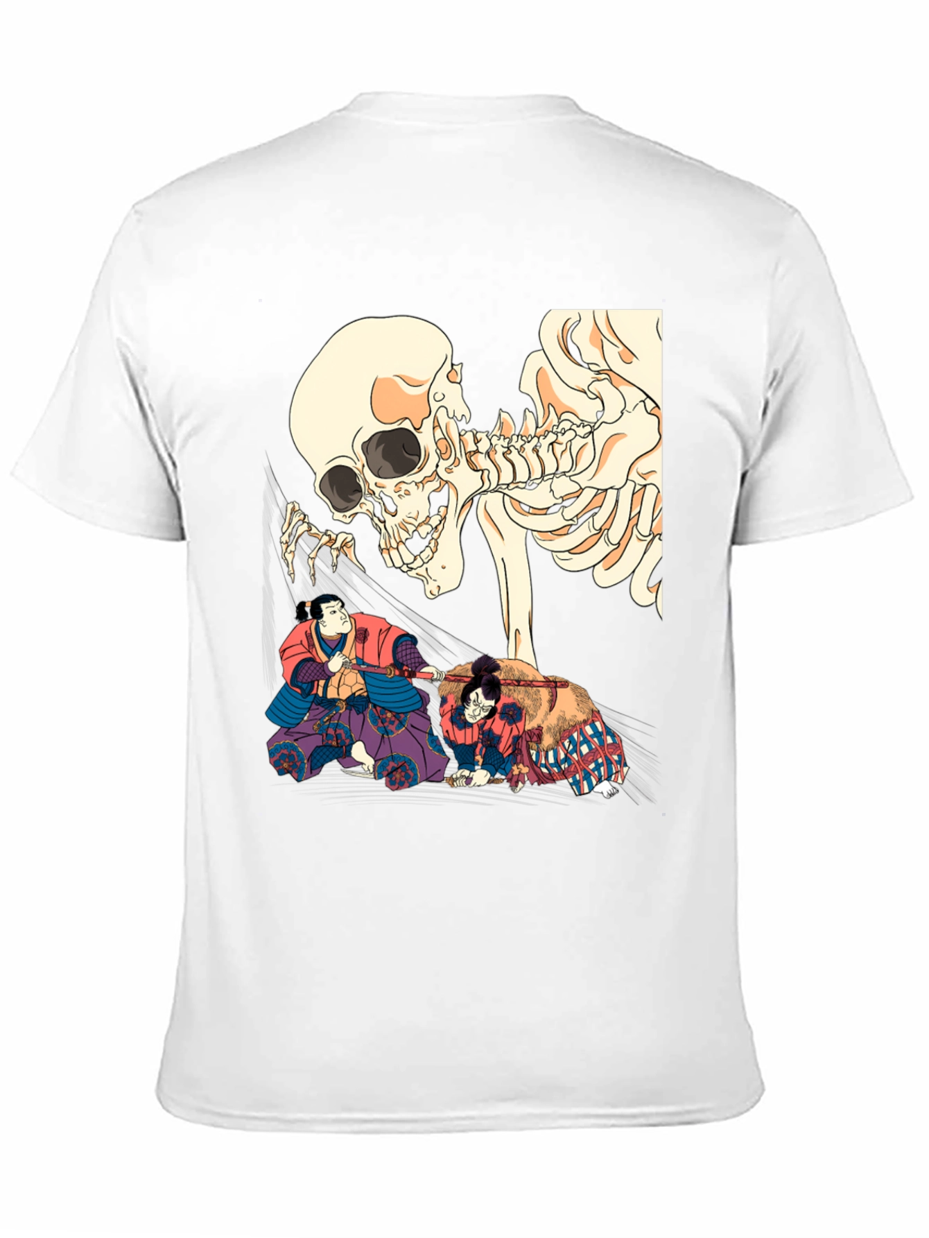 Black Skull & Sumo Wrestler Graphic T-Shirt view 11