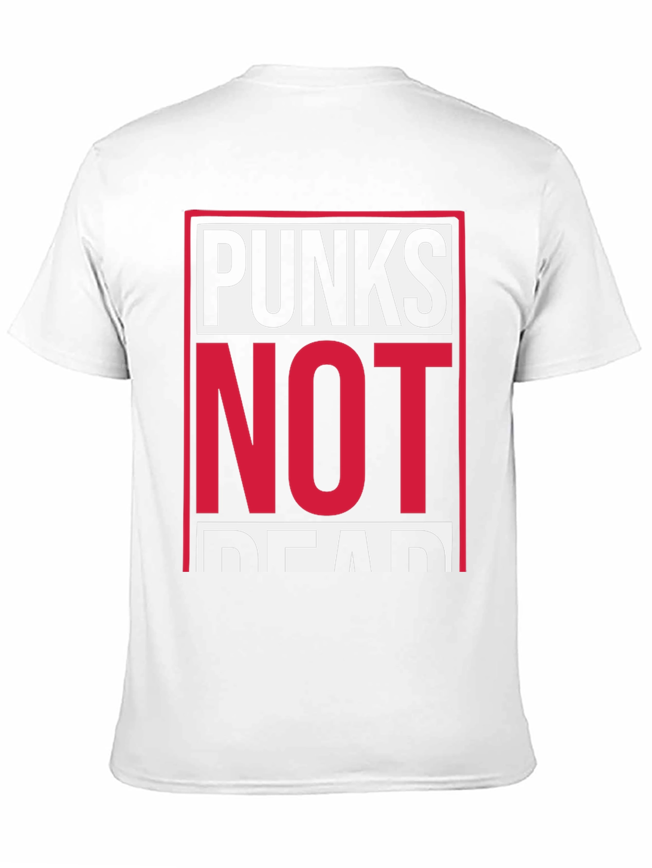 Black Punks Not Dead Graphic Tee - Black Cotton T-Shirt view 11