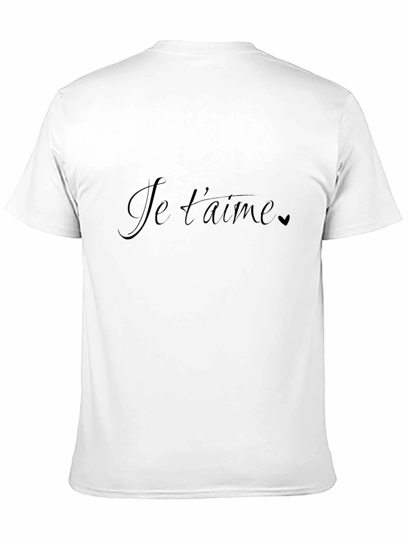 Black Je T'aime Graphic Tee - Black view 11