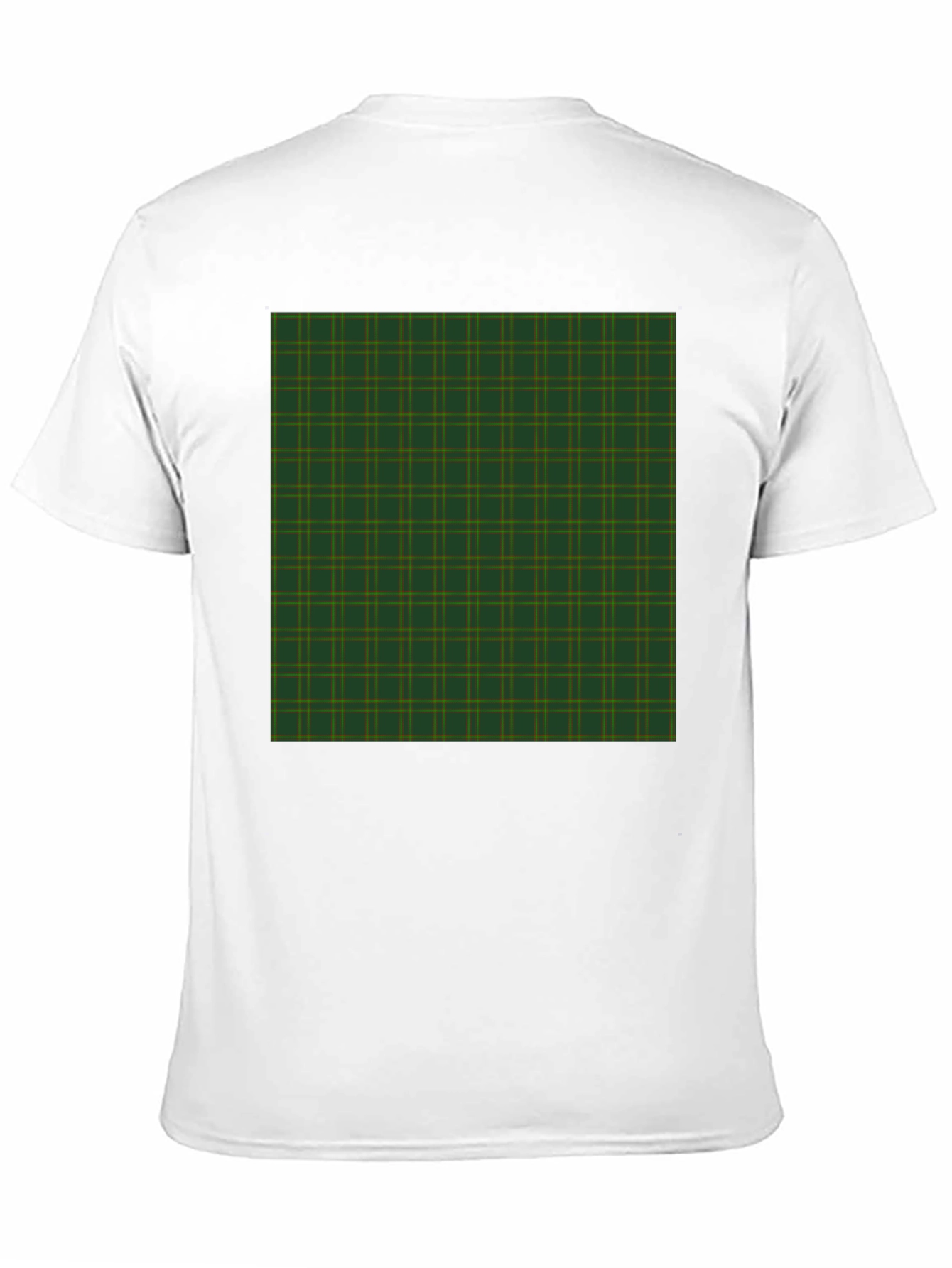 Black Plaid Pattern Graphic Tee - Black view 11