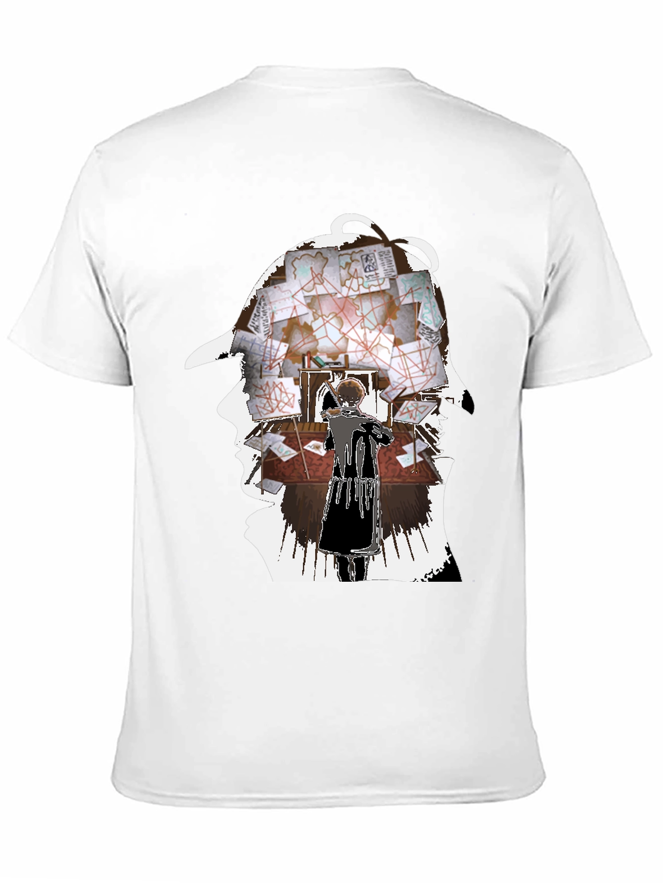 Black Sherlock Holmes Inspired Graphic Tee view 11