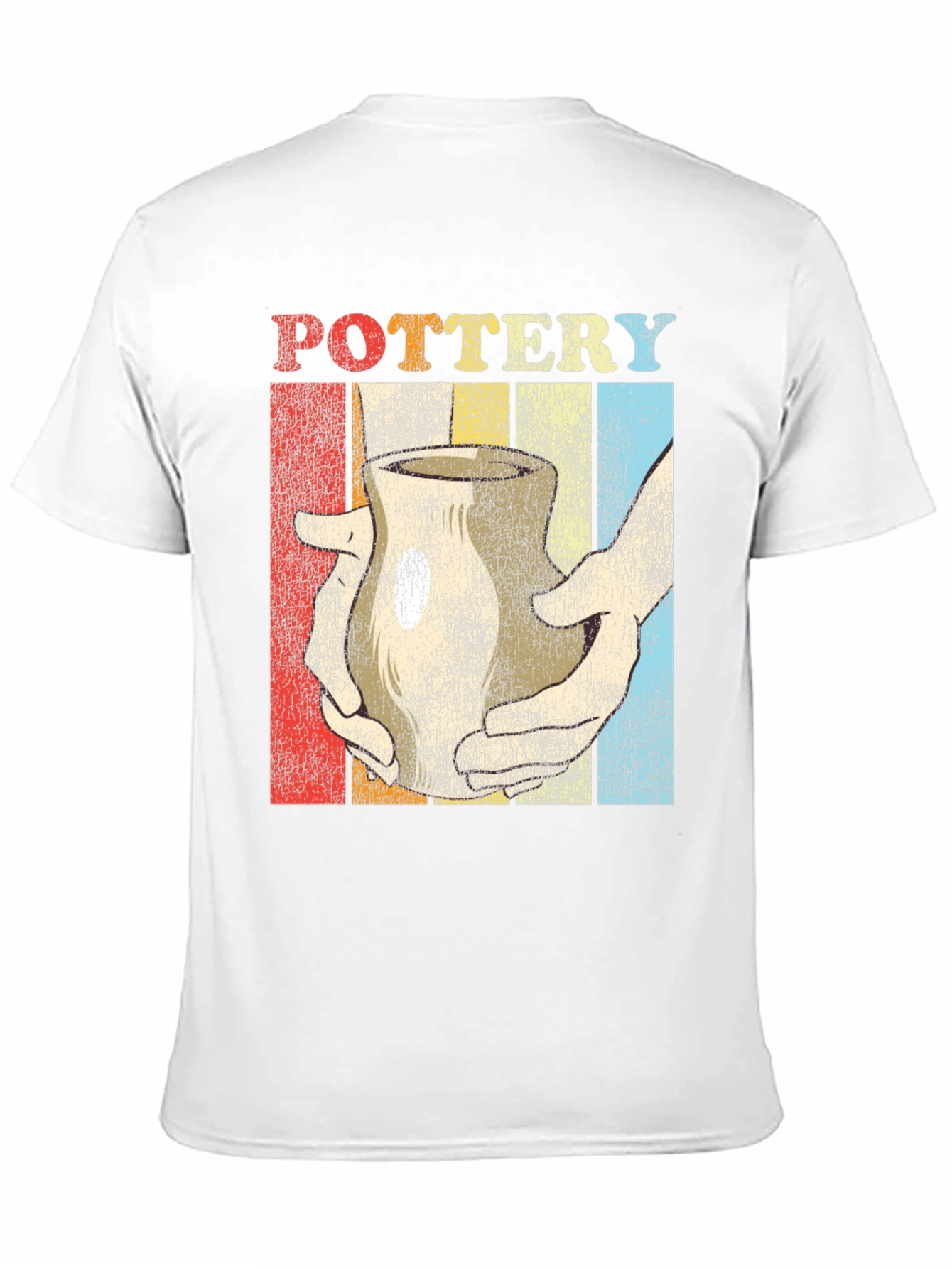 Black Retro Pottery T-Shirt - Vintage Style Ceramic Art Tee view 11