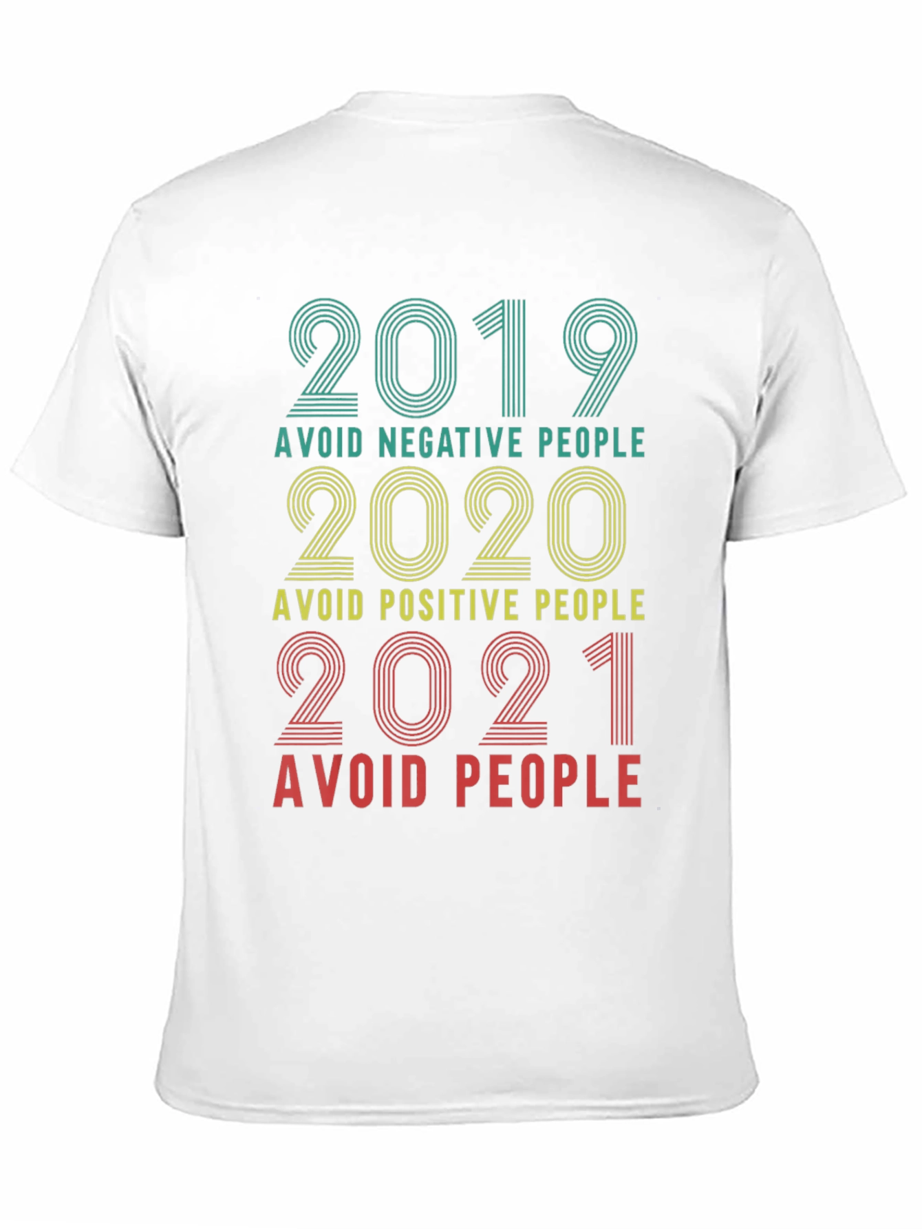 Black Avoid People T-Shirt Funny Year Sarcastic Novelty Tee view 11