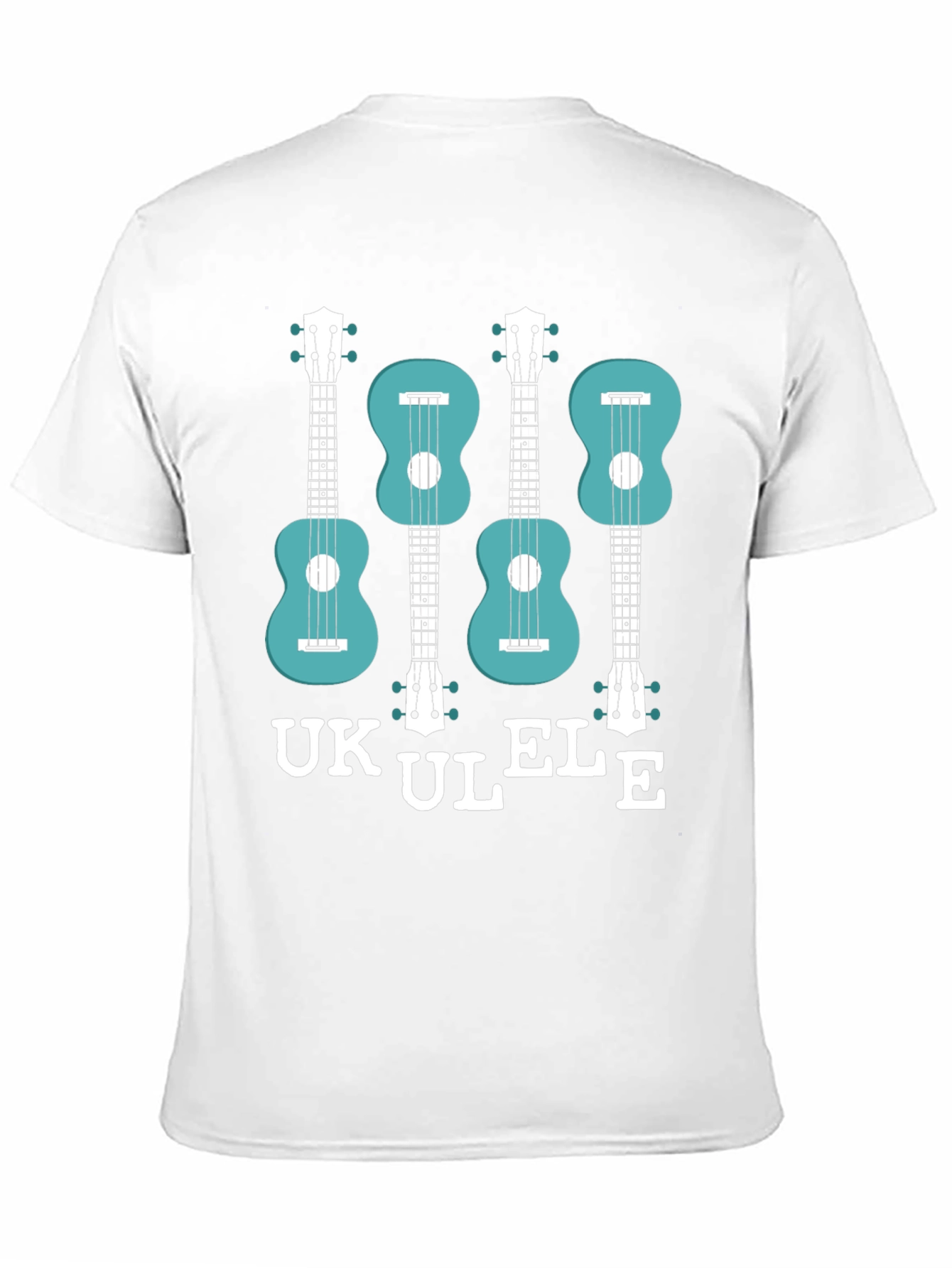 Black Ukulele Graphic T-Shirt - Musical Instrument Tee view 11