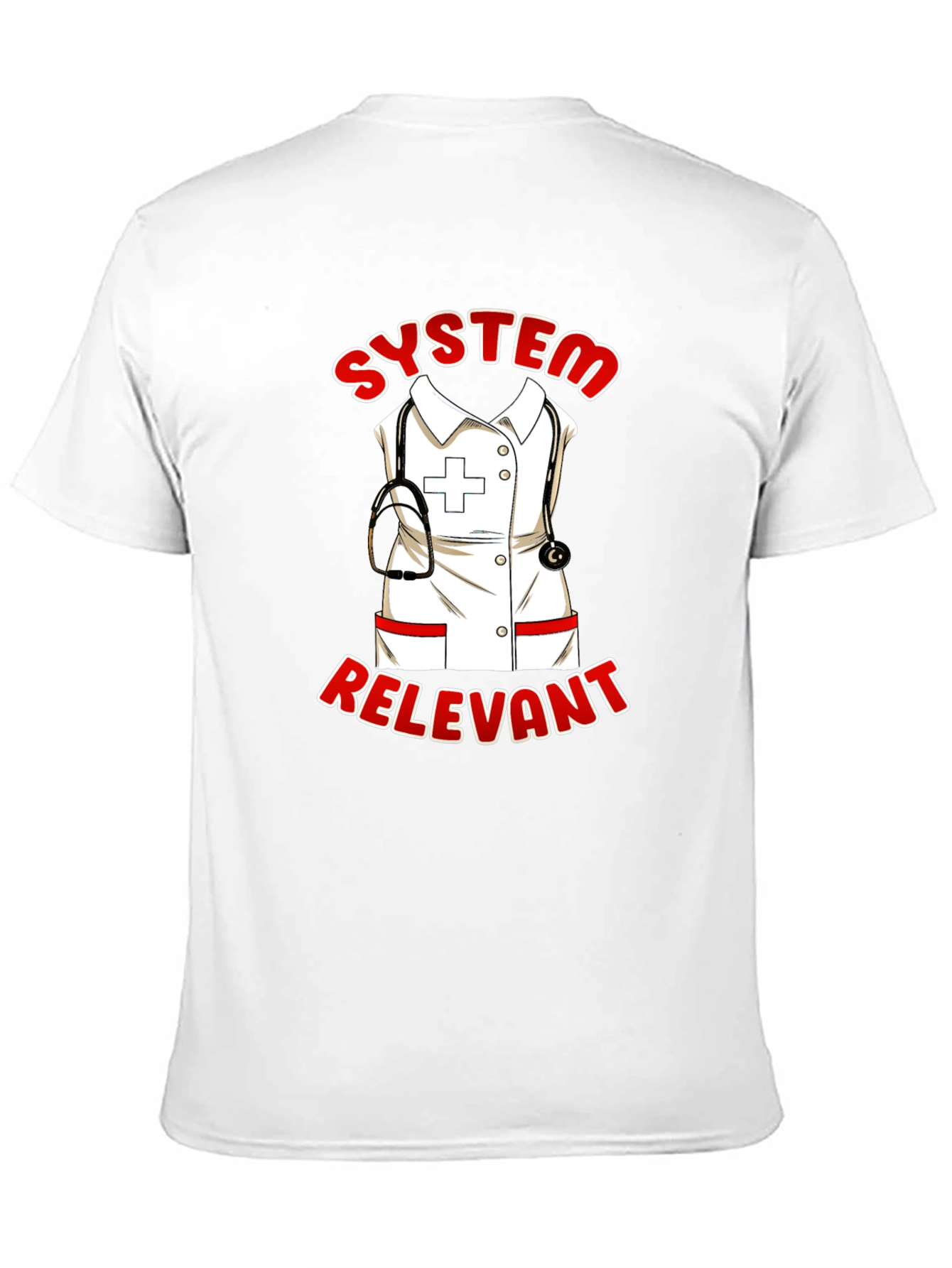 Black System Relevant Nurse T-Shirt - Black view 11