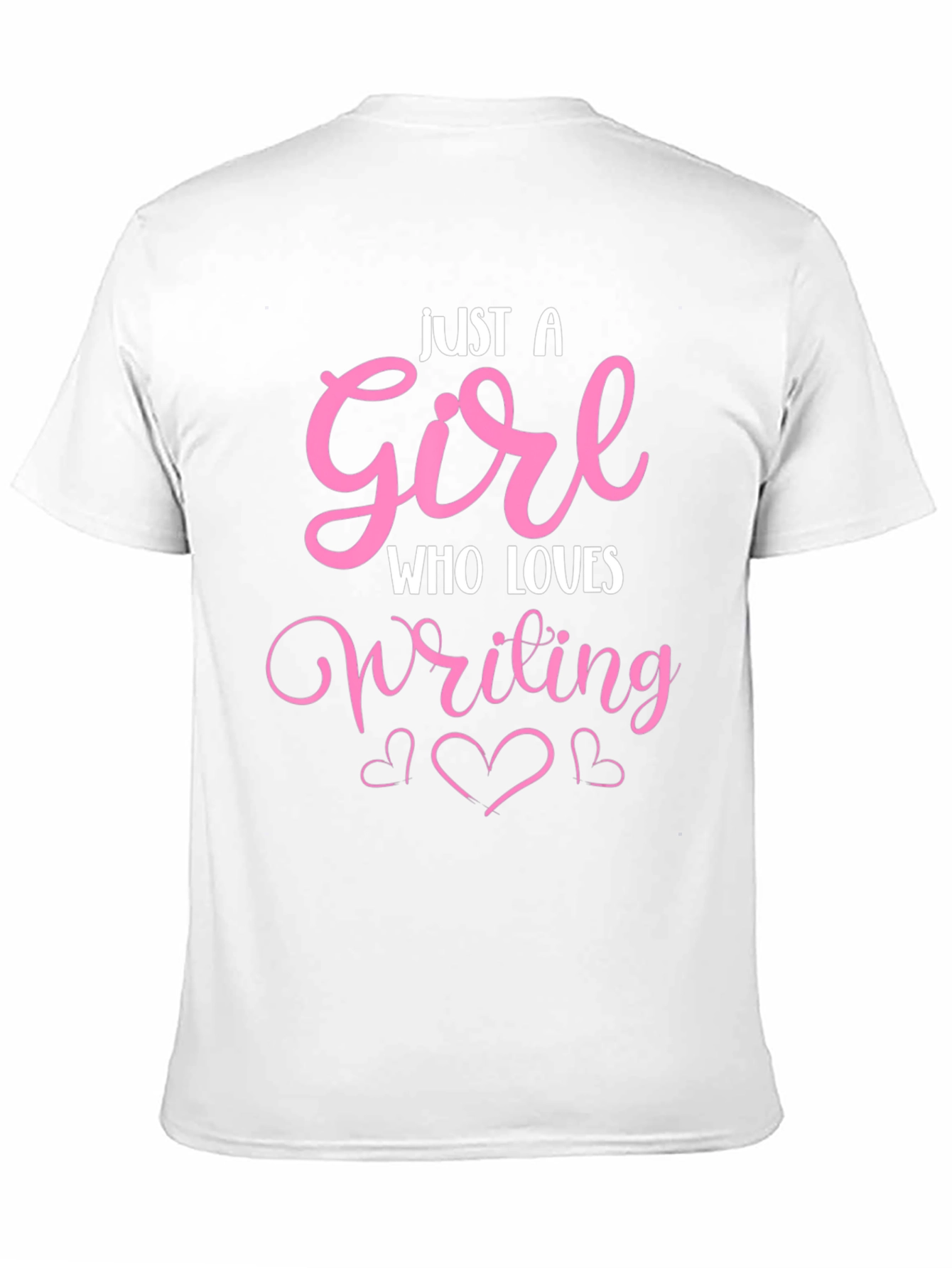 Black Just a Girl Who Loves Writing T-Shirt view 11