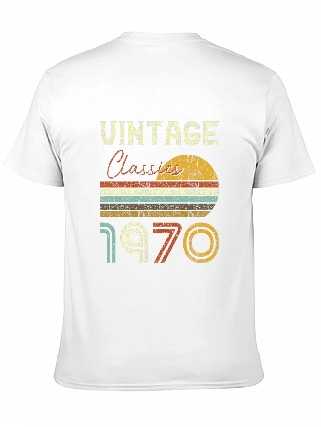 Black Vintage Classics 1970 Retro T-Shirt view 11