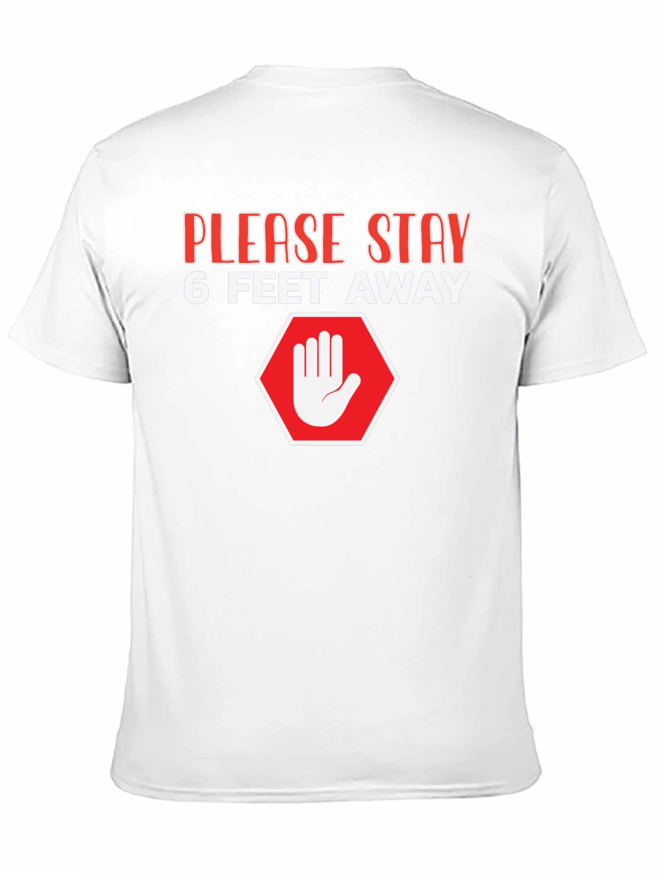 Black Stay Away Graphic Tee - Social Distancing T-Shirt view 11