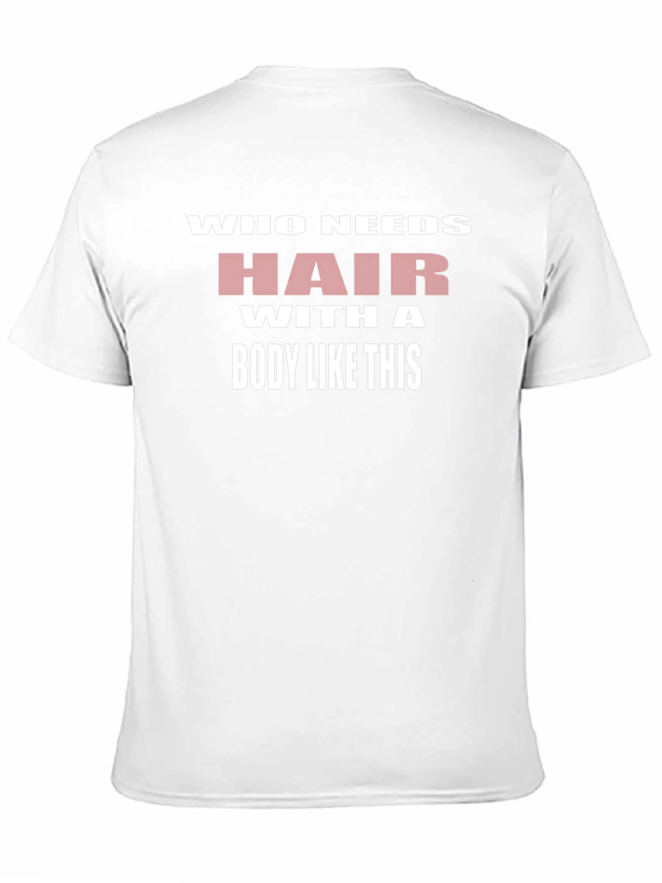 Black Humorous Bald Pride T-Shirt: Who Needs Hair? view 11