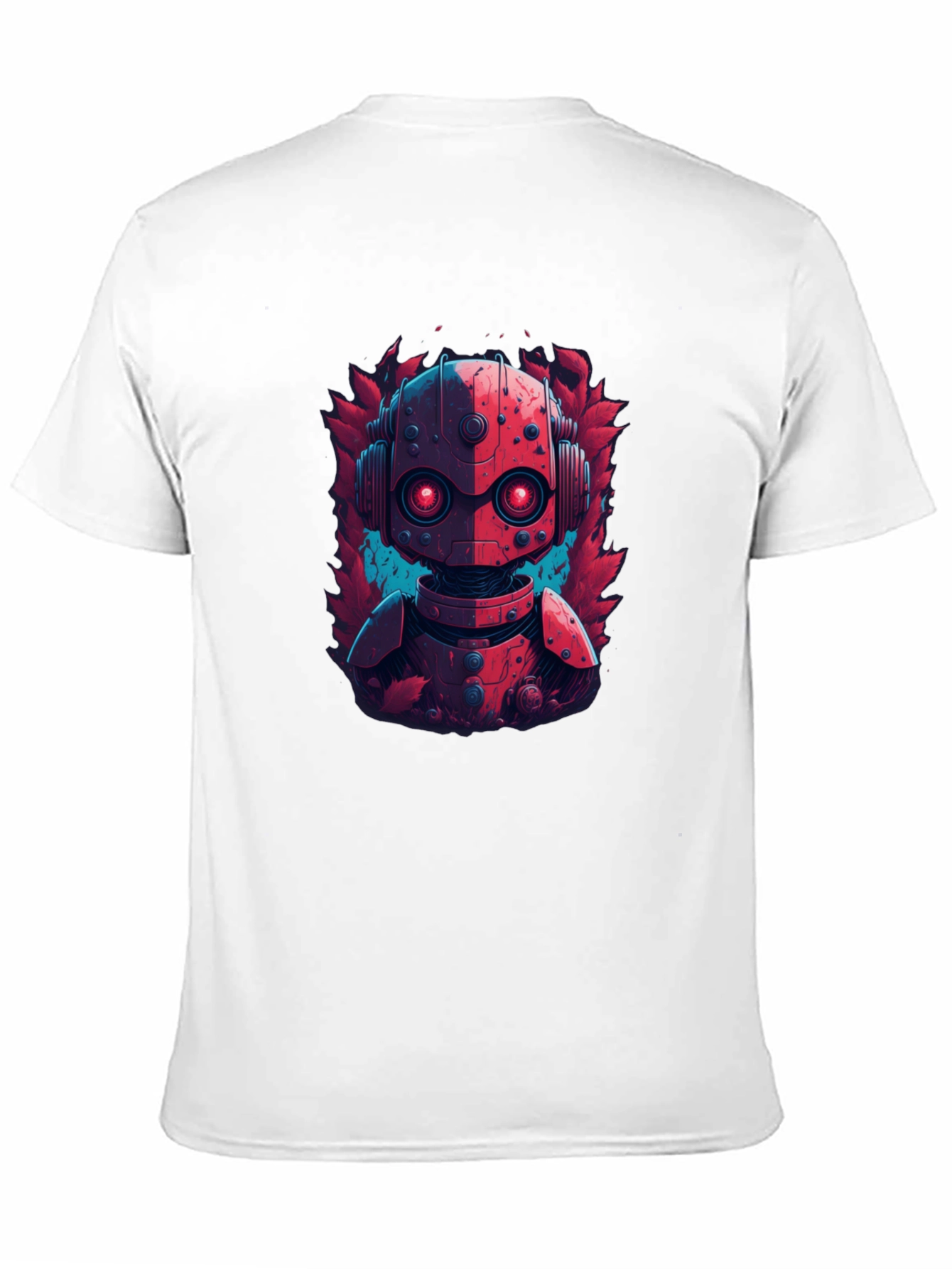 Black Robot Graphic Tee - Cool Design view 11