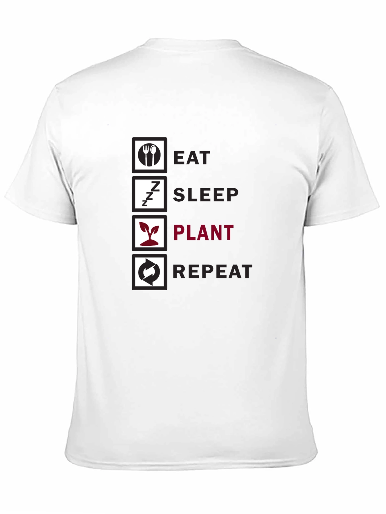 Eat Sleep Plant Repeat Graphic T-Shirt - 11