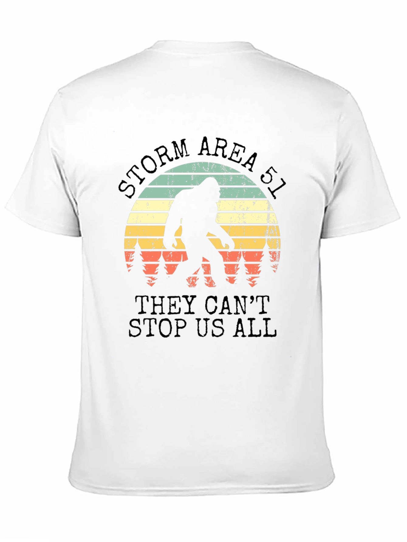 Black Storm Area 51 Bigfoot T-Shirt view 11
