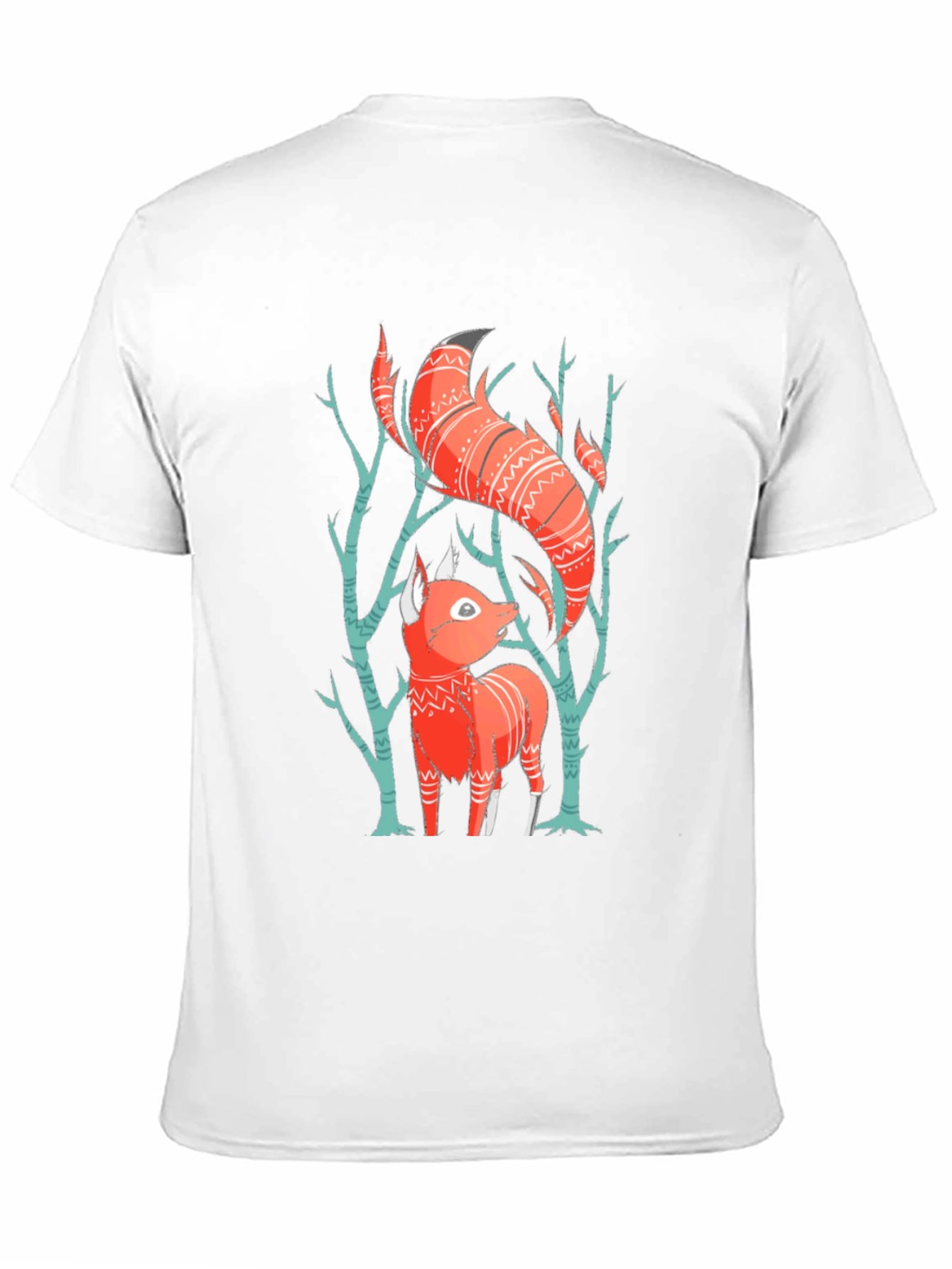 Black Fox Graphic Tee - Forest Animal Shirt view 11