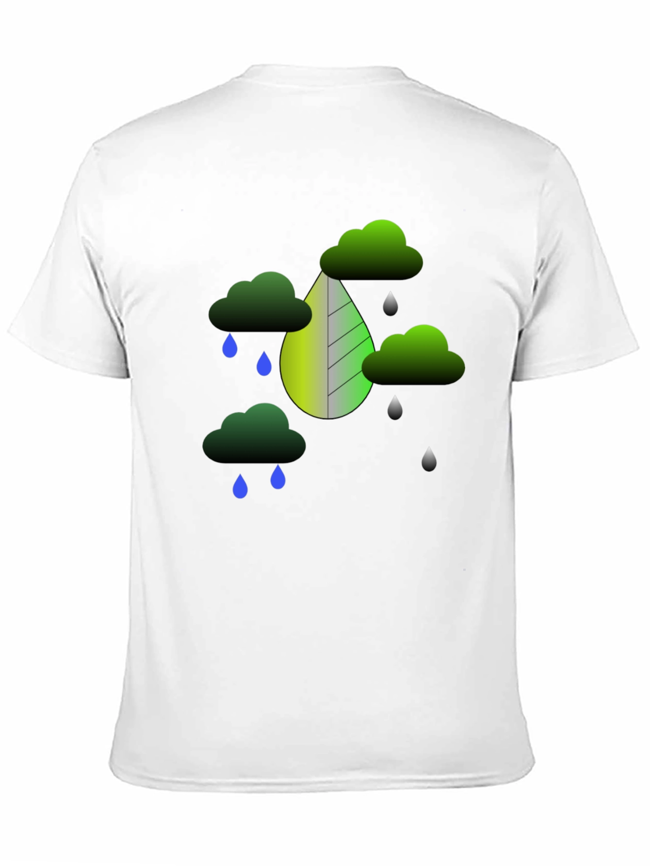 Black Nature-Inspired Graphic Tee view 11