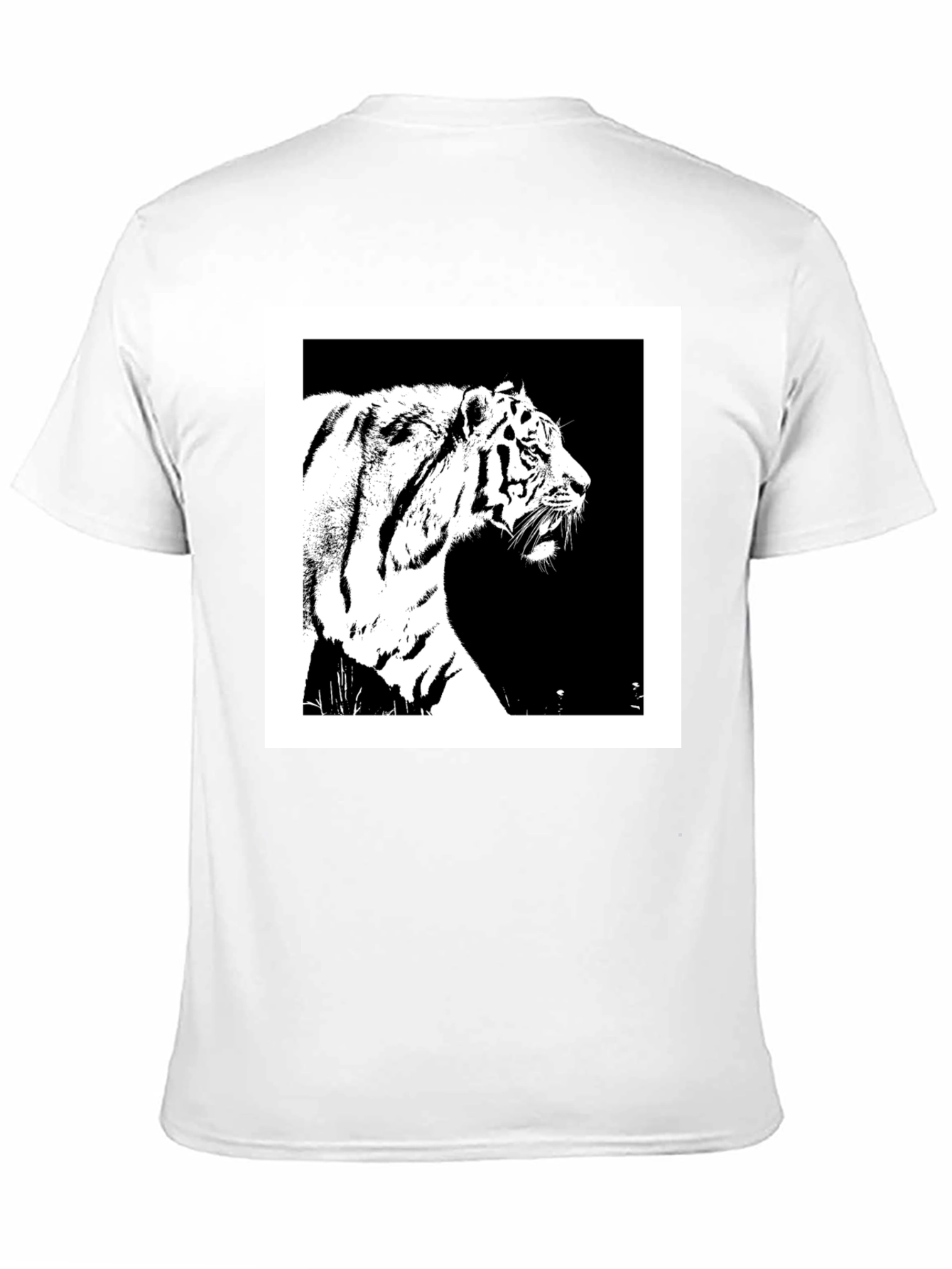 Black Tiger Graphic Tee - Black Cotton Shirt view 11
