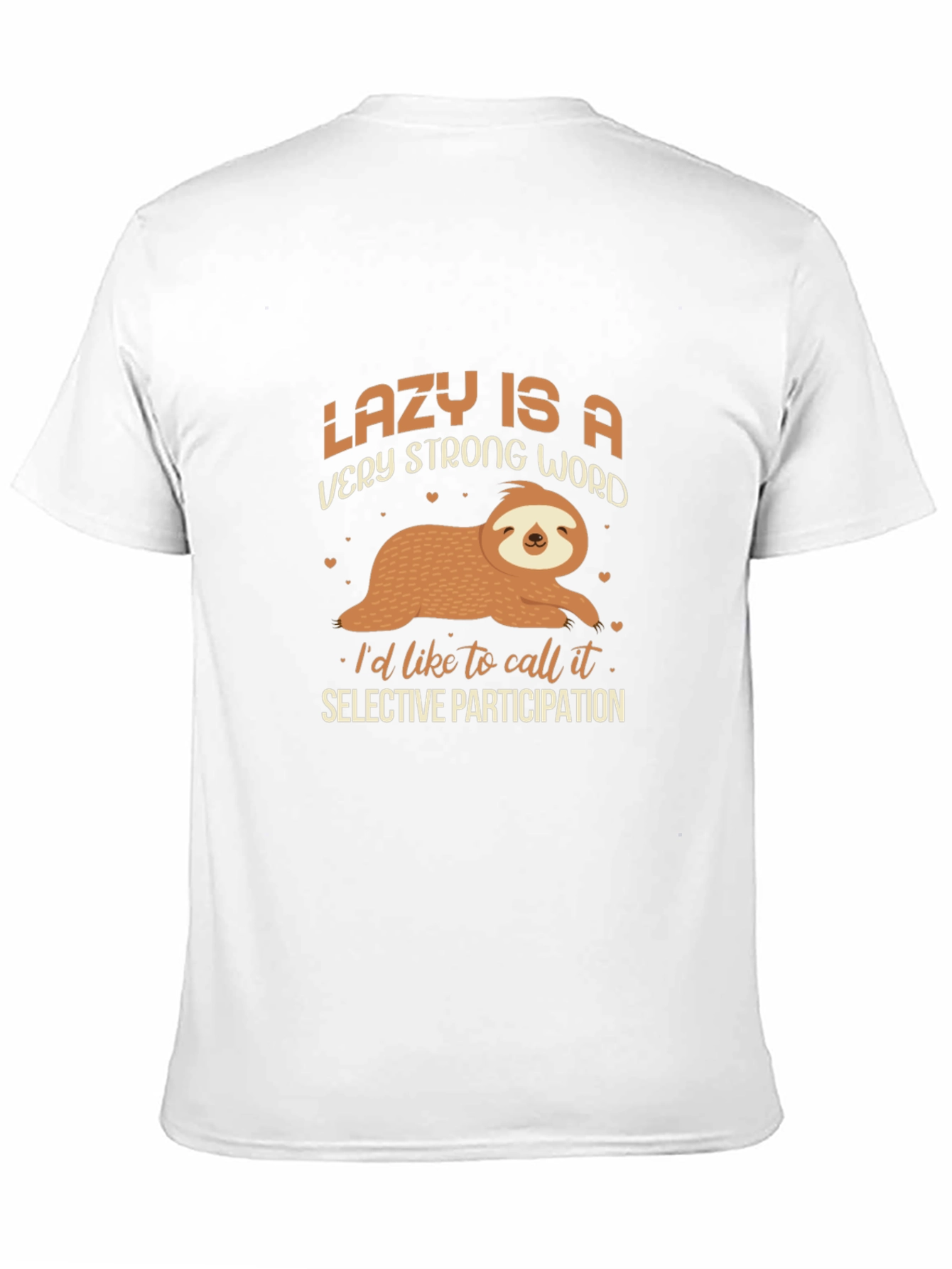 Black Lazy Sloth Graphic T-Shirt - Selective Participation view 11