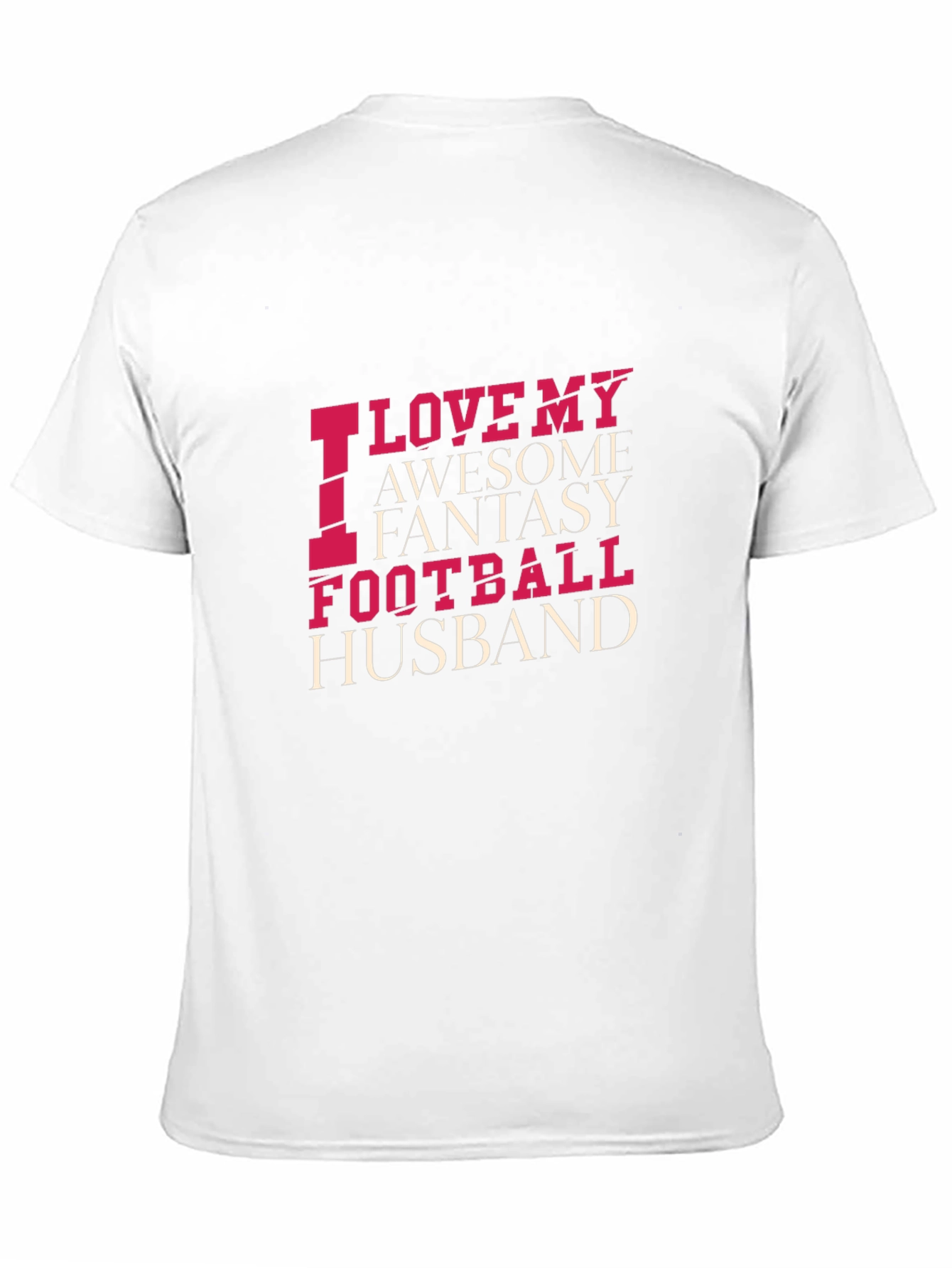 Black Funny Football Husband T-Shirt view 11