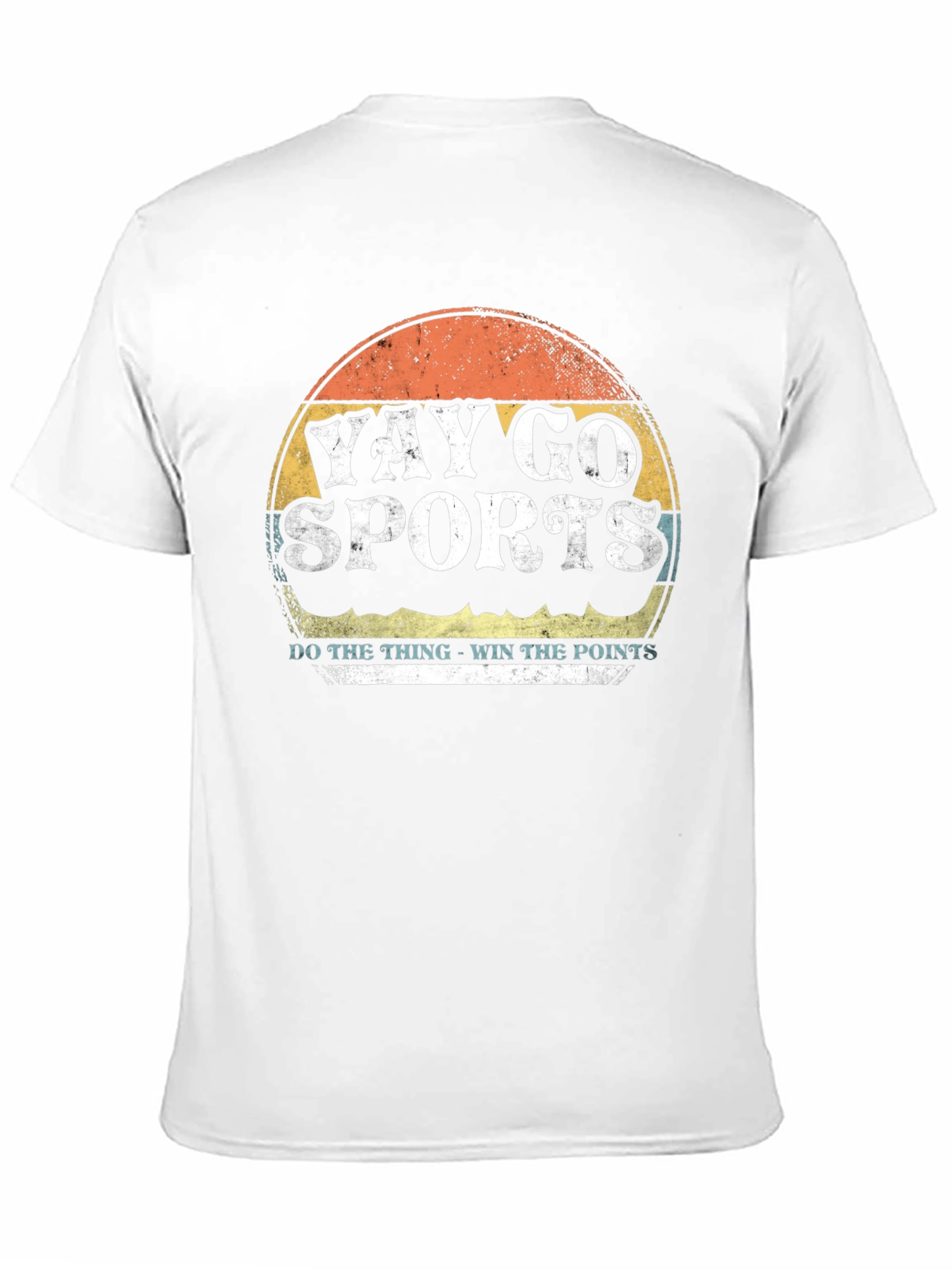 Black Yay Go Sports Tee - Retro Style Graphic T-Shirt view 11