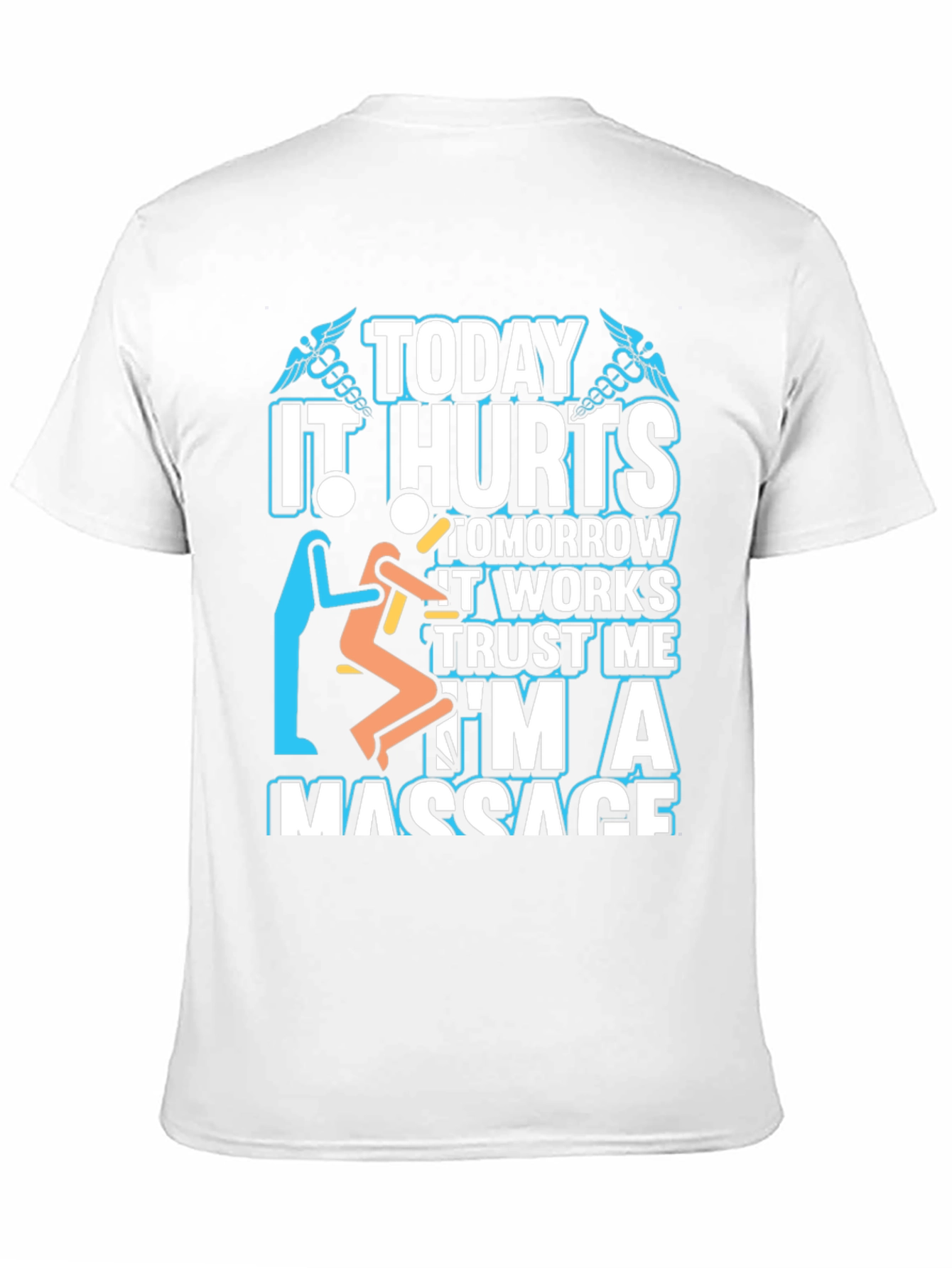 Black Massage Therapist T-Shirt - Today It Hurts view 11