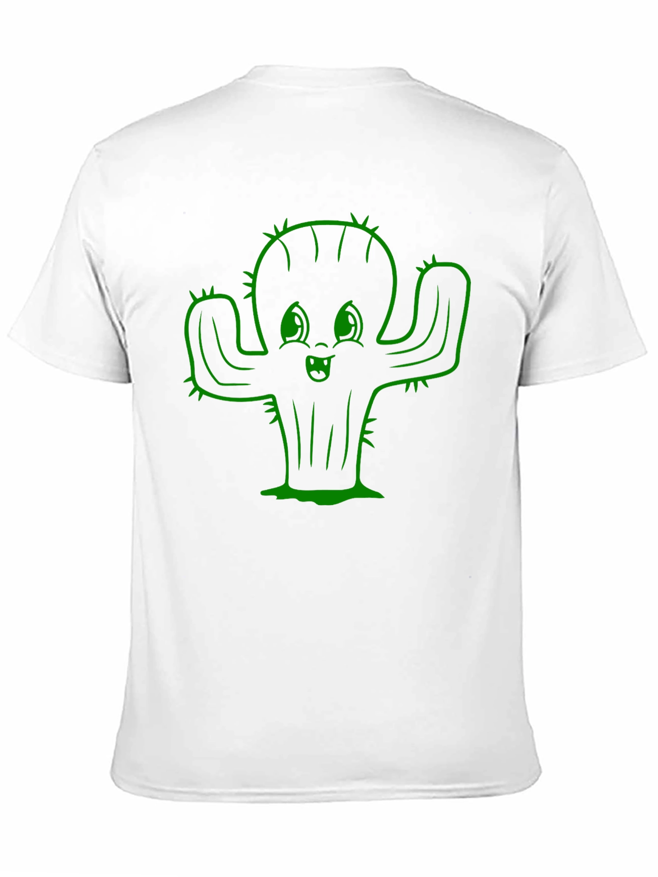 Black Cute Cactus Graphic Tee - Soft Cotton Blend view 11