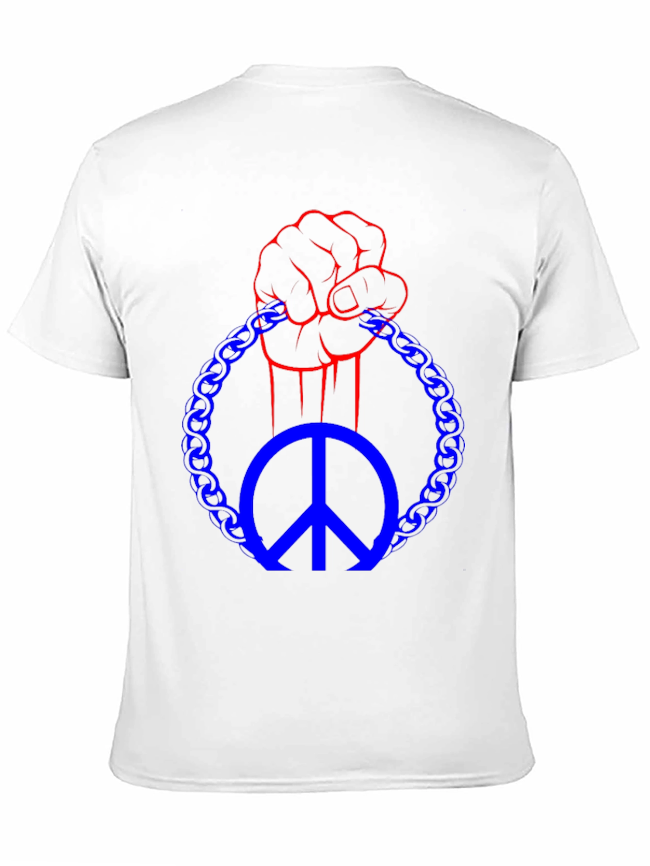 Black Peace Fist T-Shirt - Black Graphic Tee view 11