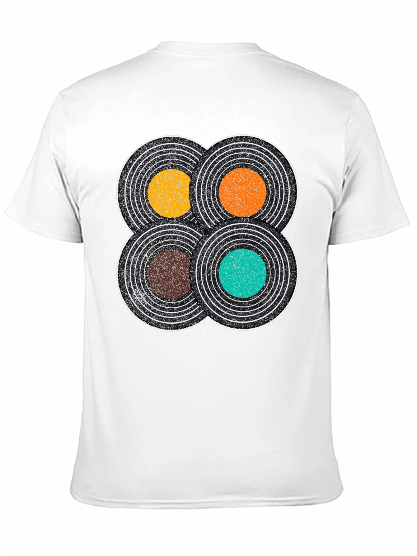 Black Retro Record T-Shirt: Vintage Vinyl Design Tee view 11