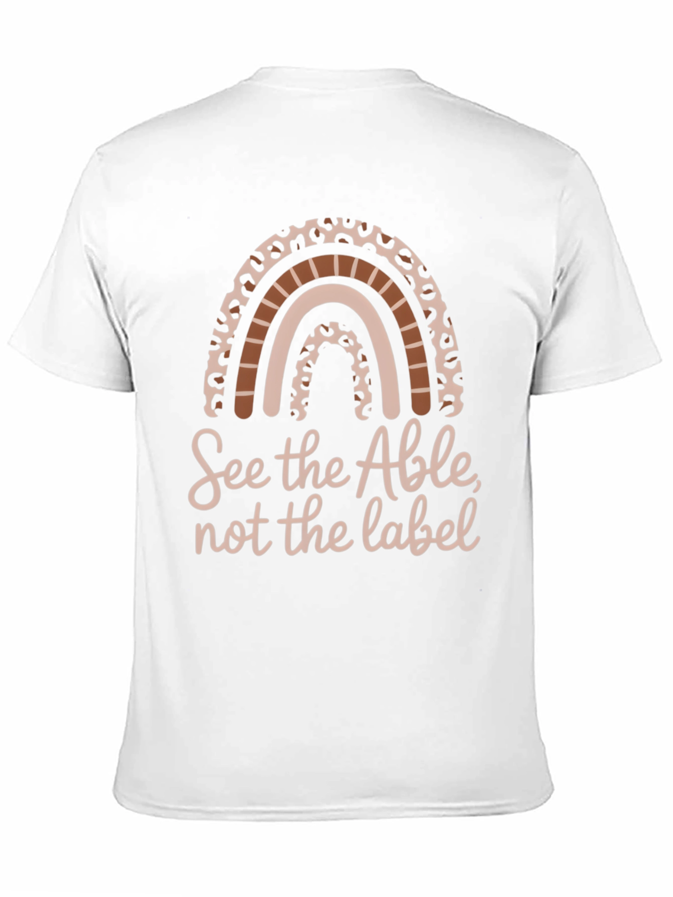 Black See The Able T-Shirt - Inspirational Rainbow Graphic Tee view 11