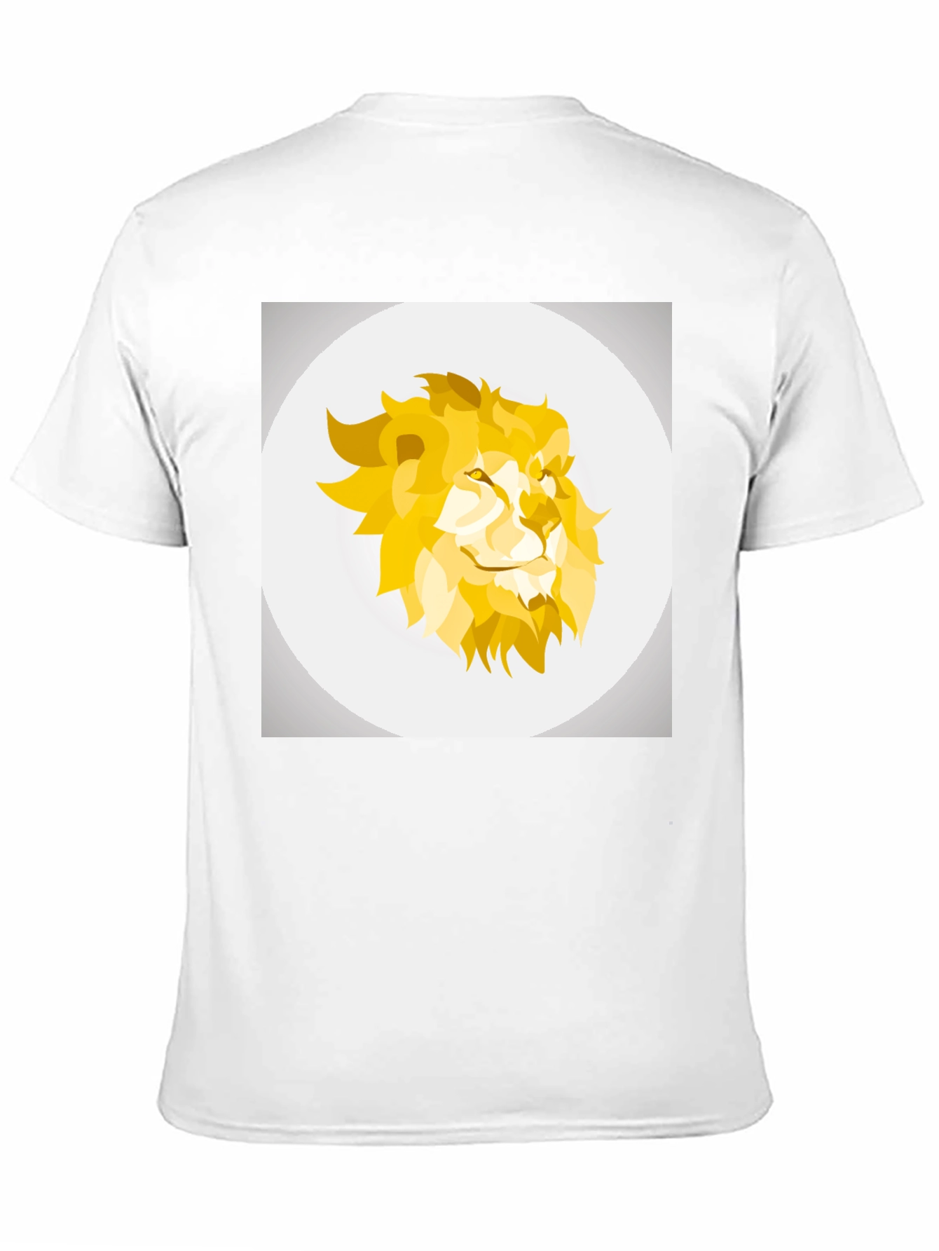 Black Geometric Lion Head Graphic Tee - Black view 11