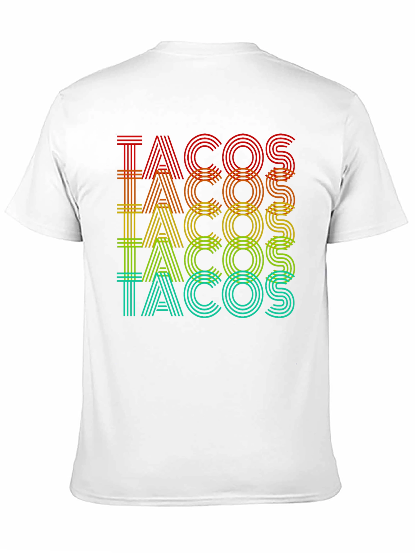 Black Tacos Graphic Print Crew Neck T-Shirt view 11