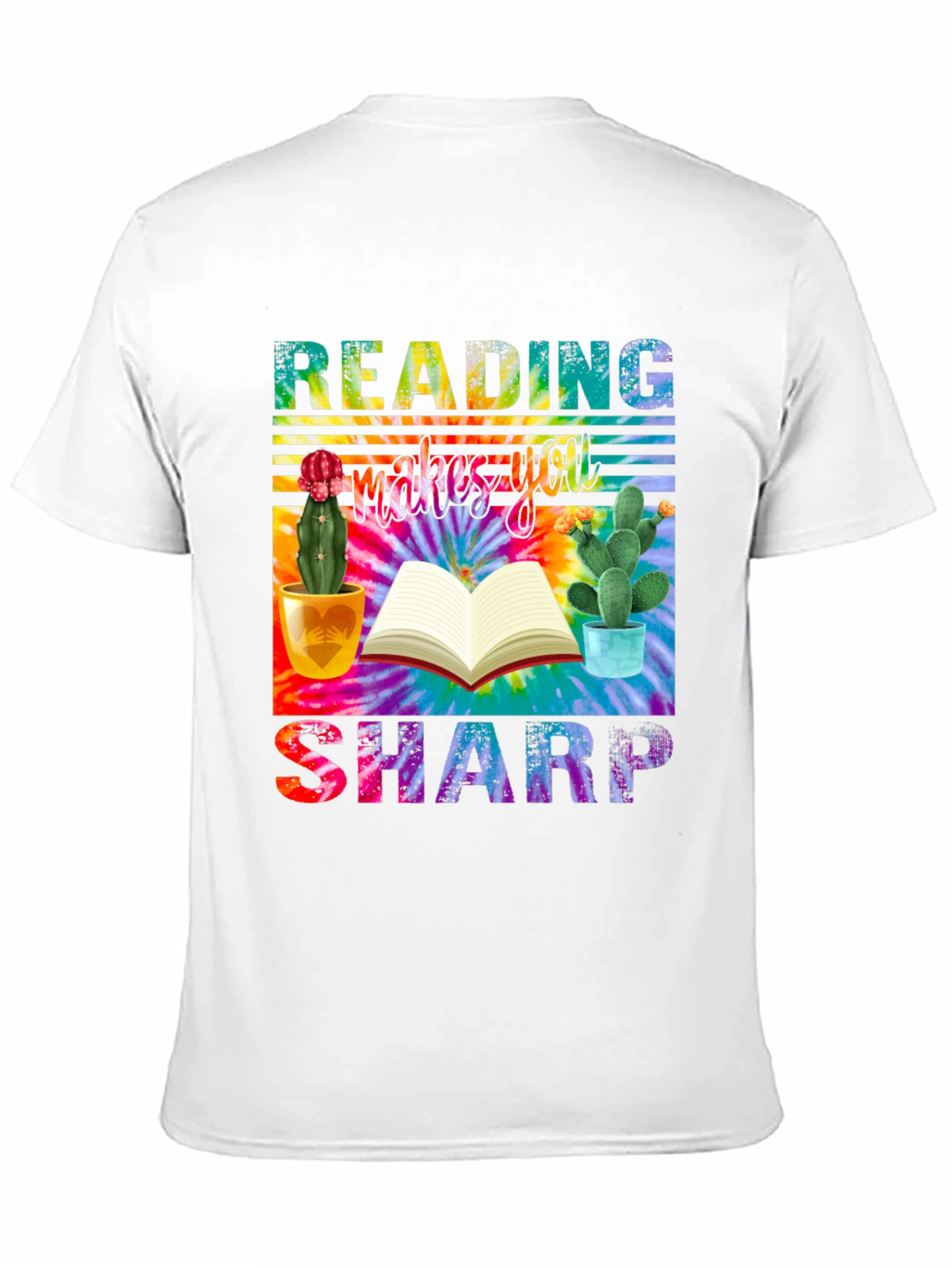 Black Reading Makes You Sharp T-Shirt view 11