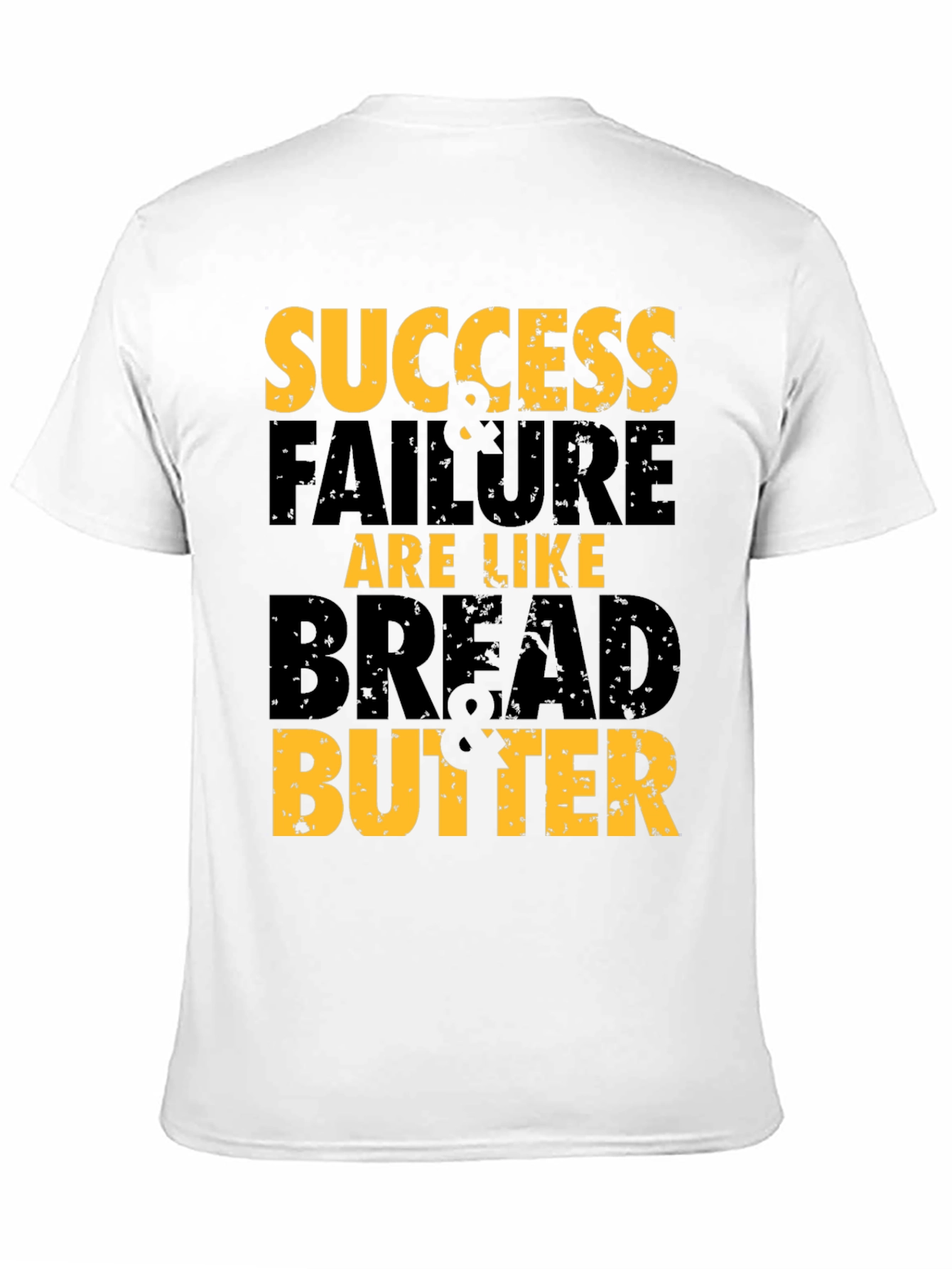 Black Success & Failure T-Shirt - Bread & Butter Motivational Tee view 11