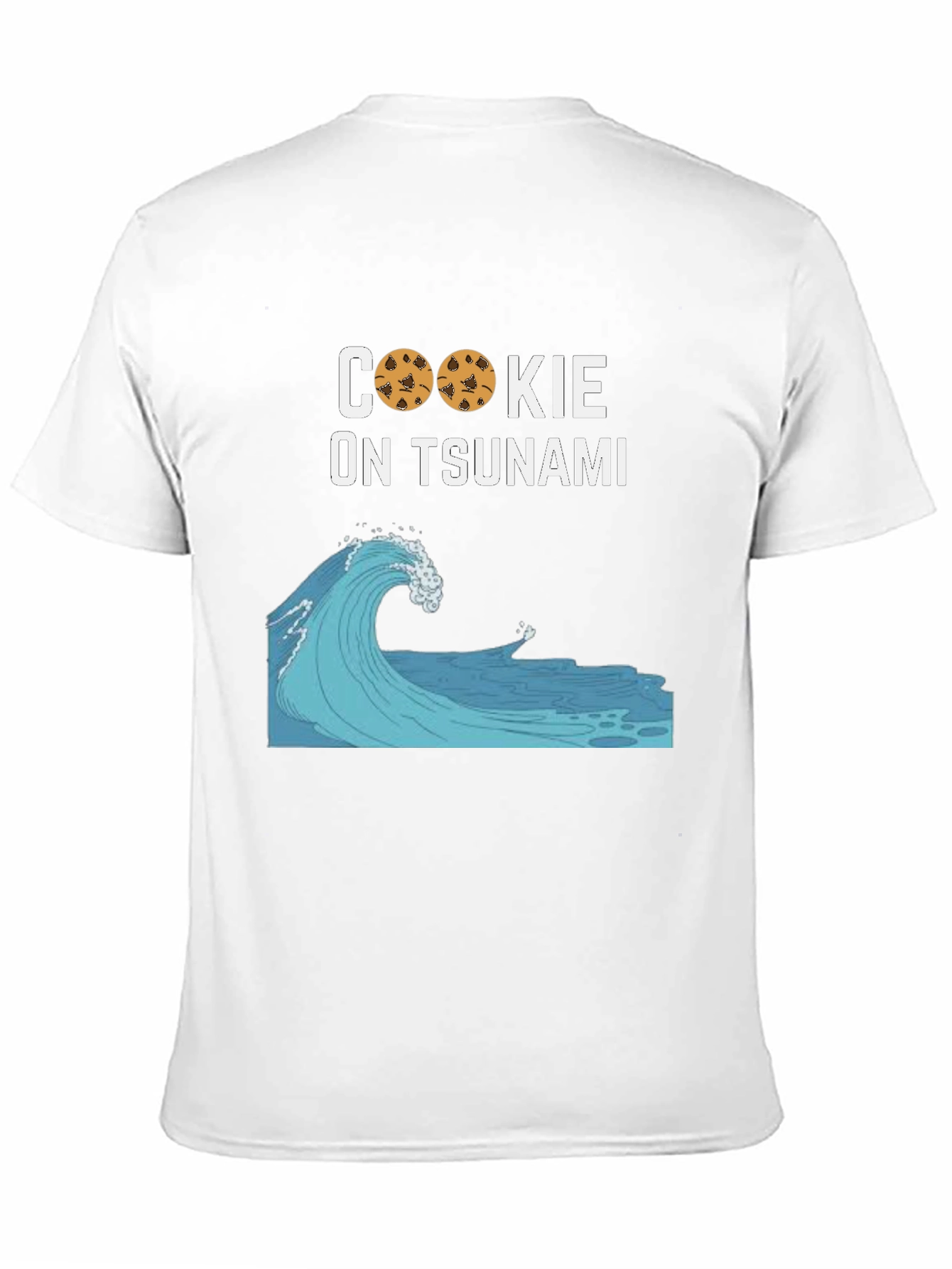 Black Cookie On Tsunami Graphic T-Shirt view 11